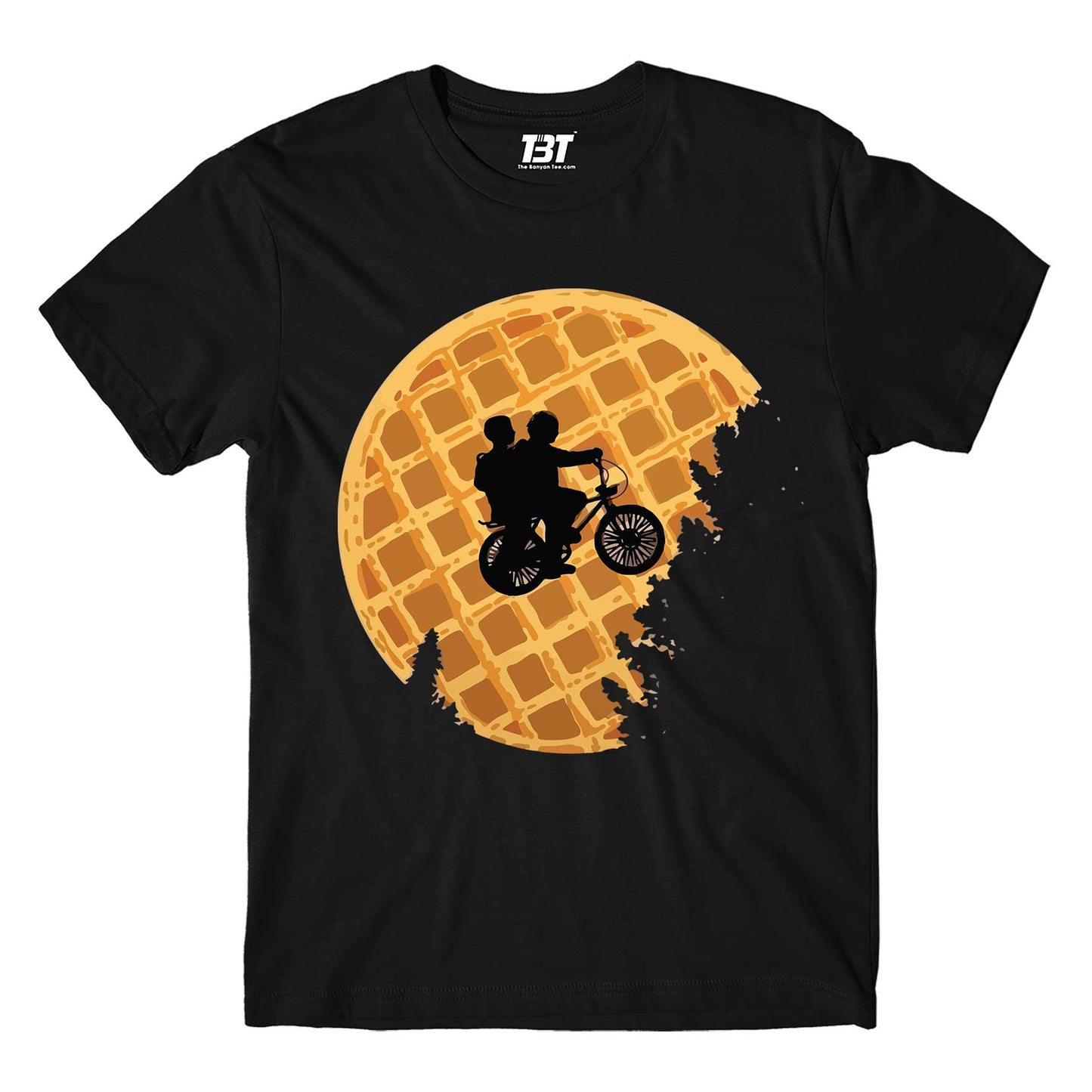 stranger things eggo t-shirt tv & movies buy online india the banyan tee tbt men women girls boys unisex black stranger things eleven demogorgon shadow monster dustin quote vector art clothing accessories merchandise