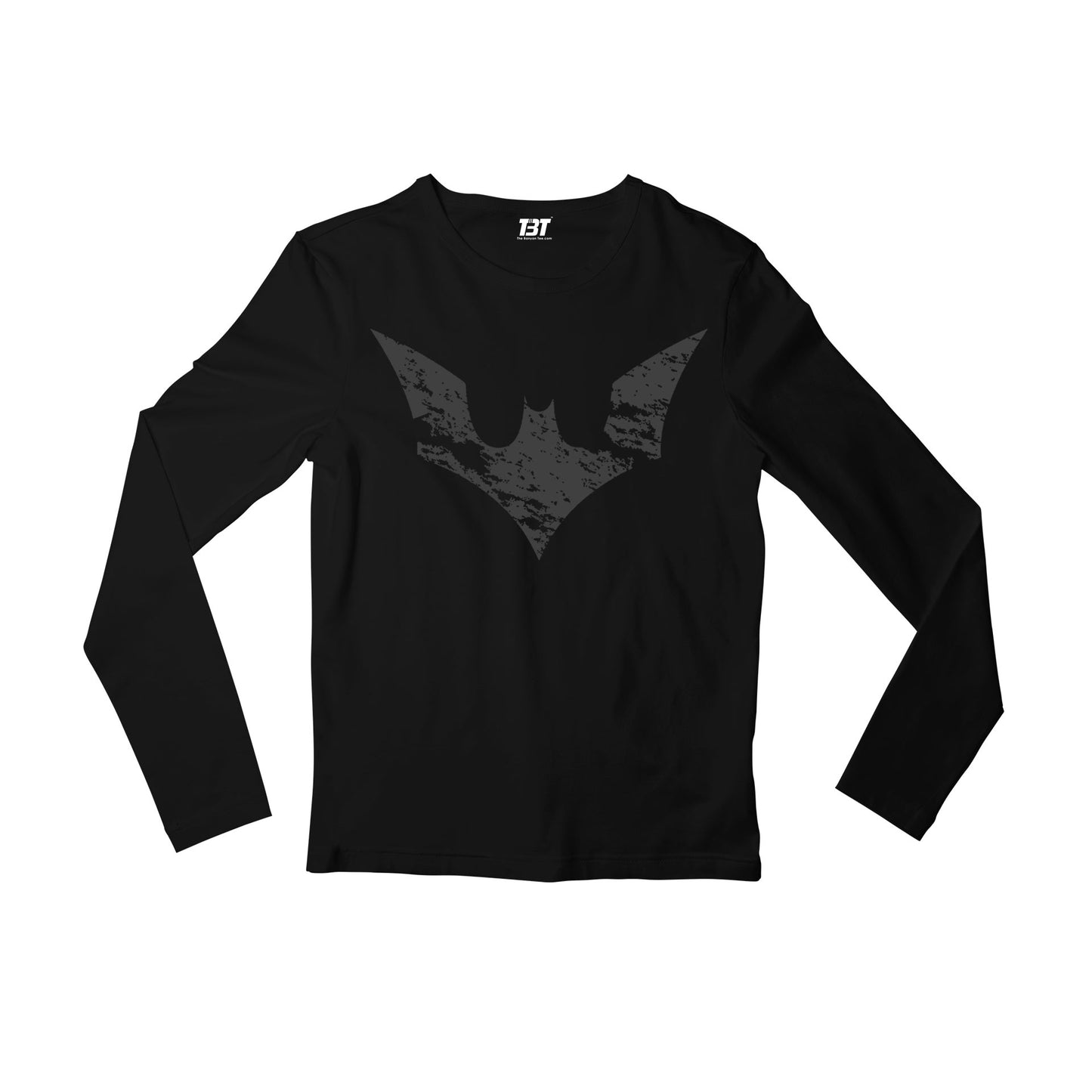 Superheroes Full Sleeves T-shirt - Grungy Bat Full Sleeves T-shirt The Banyan Tee TBT