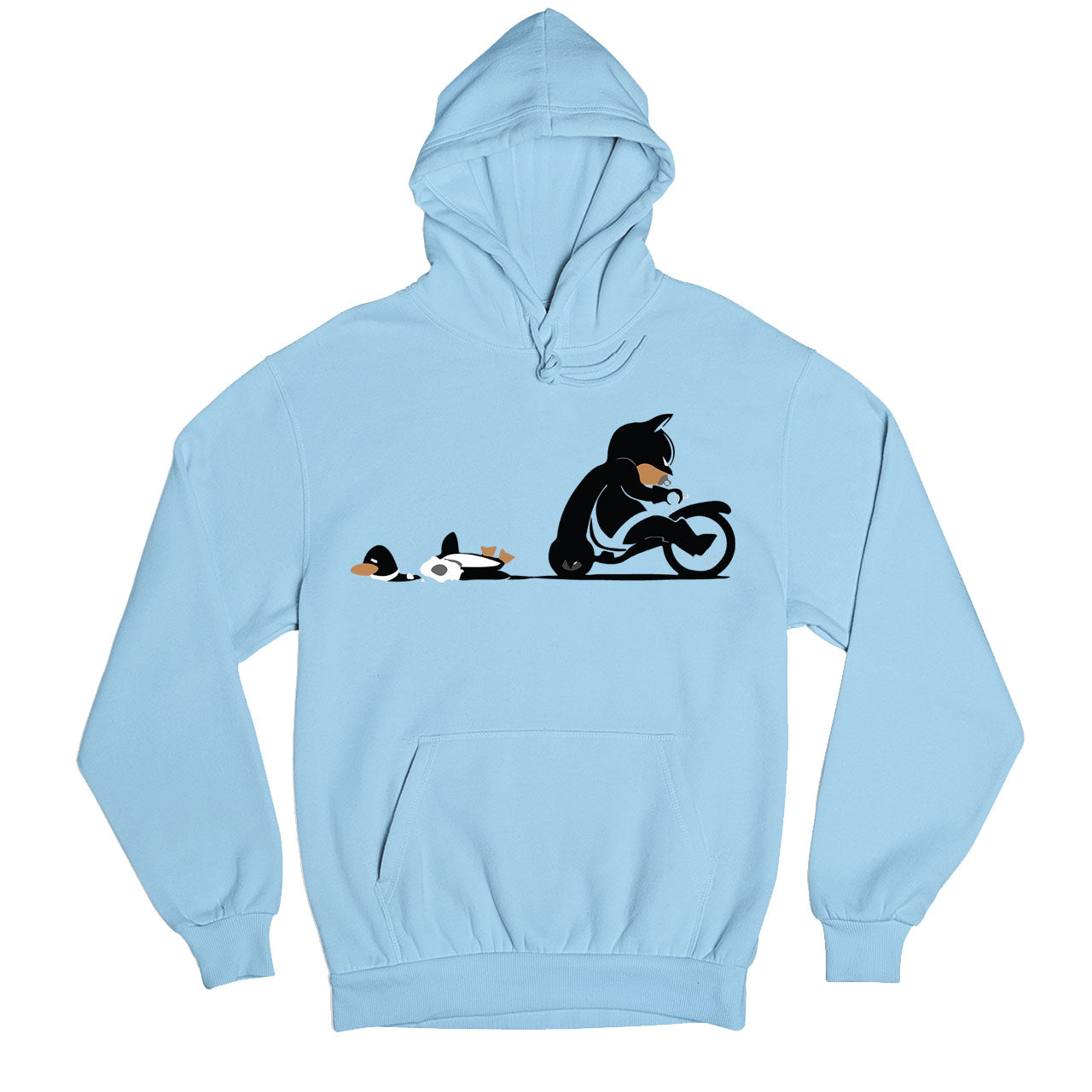 superheroes killer bat hoodie hooded sweatshirt winterwear tv & movies buy online india the banyan tee tbt men women girls boys unisex baby blue