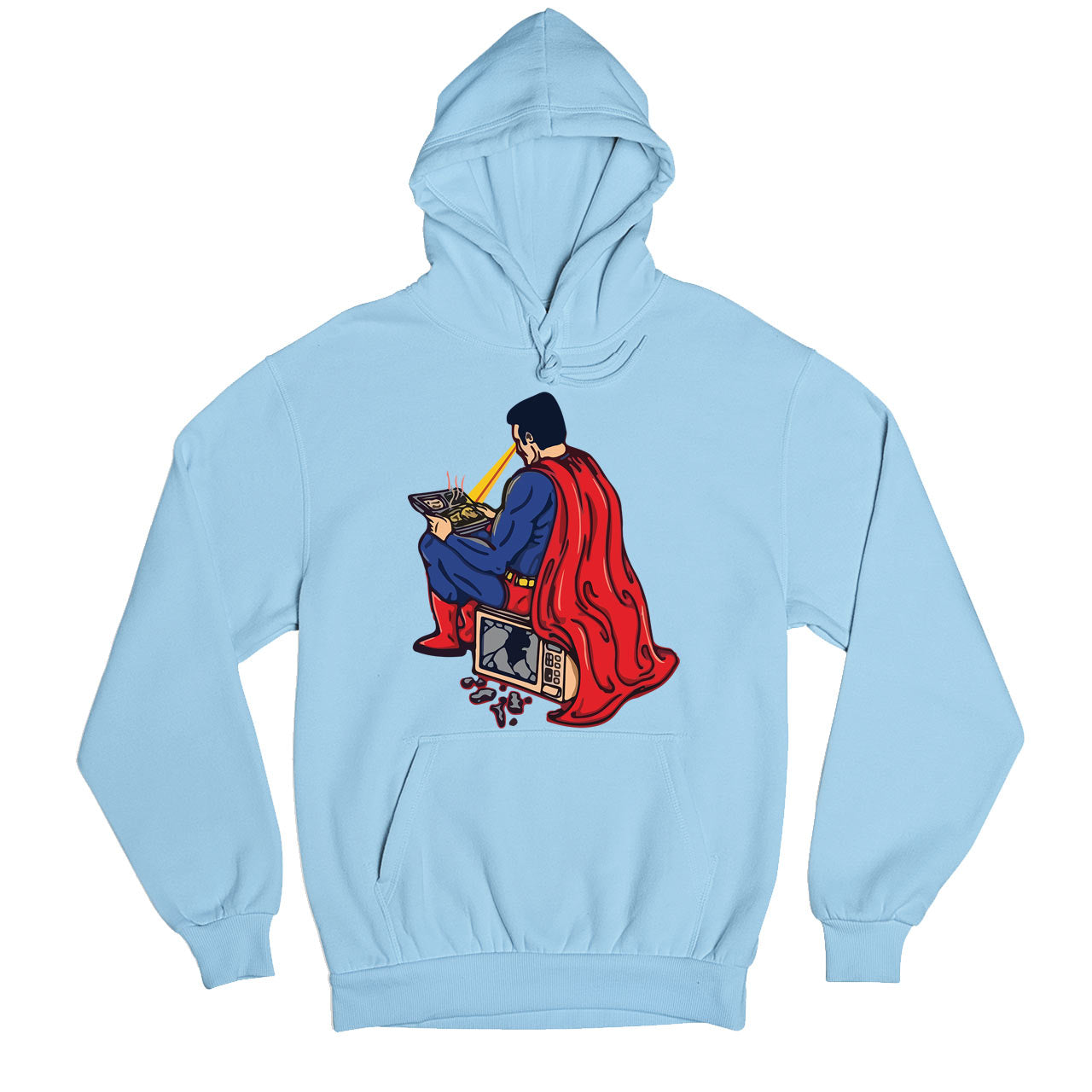 superheroes who needs a microwave hoodie hooded sweatshirt winterwear tv & movies buy online india the banyan tee tbt men women girls boys unisex baby blue
