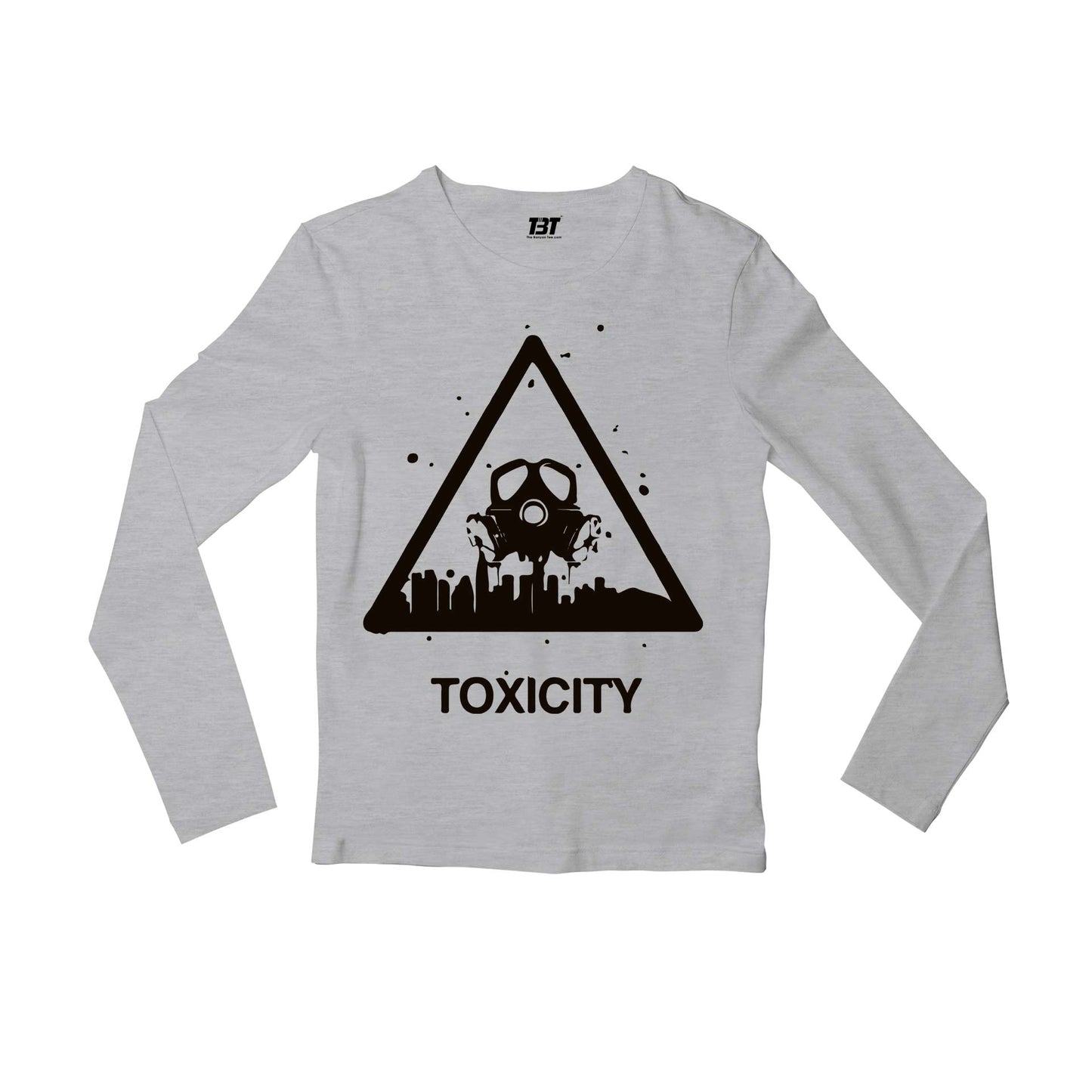 system of a down toxicity full sleeves long sleeves music band buy online india the banyan tee tbt men women girls boys unisex gray