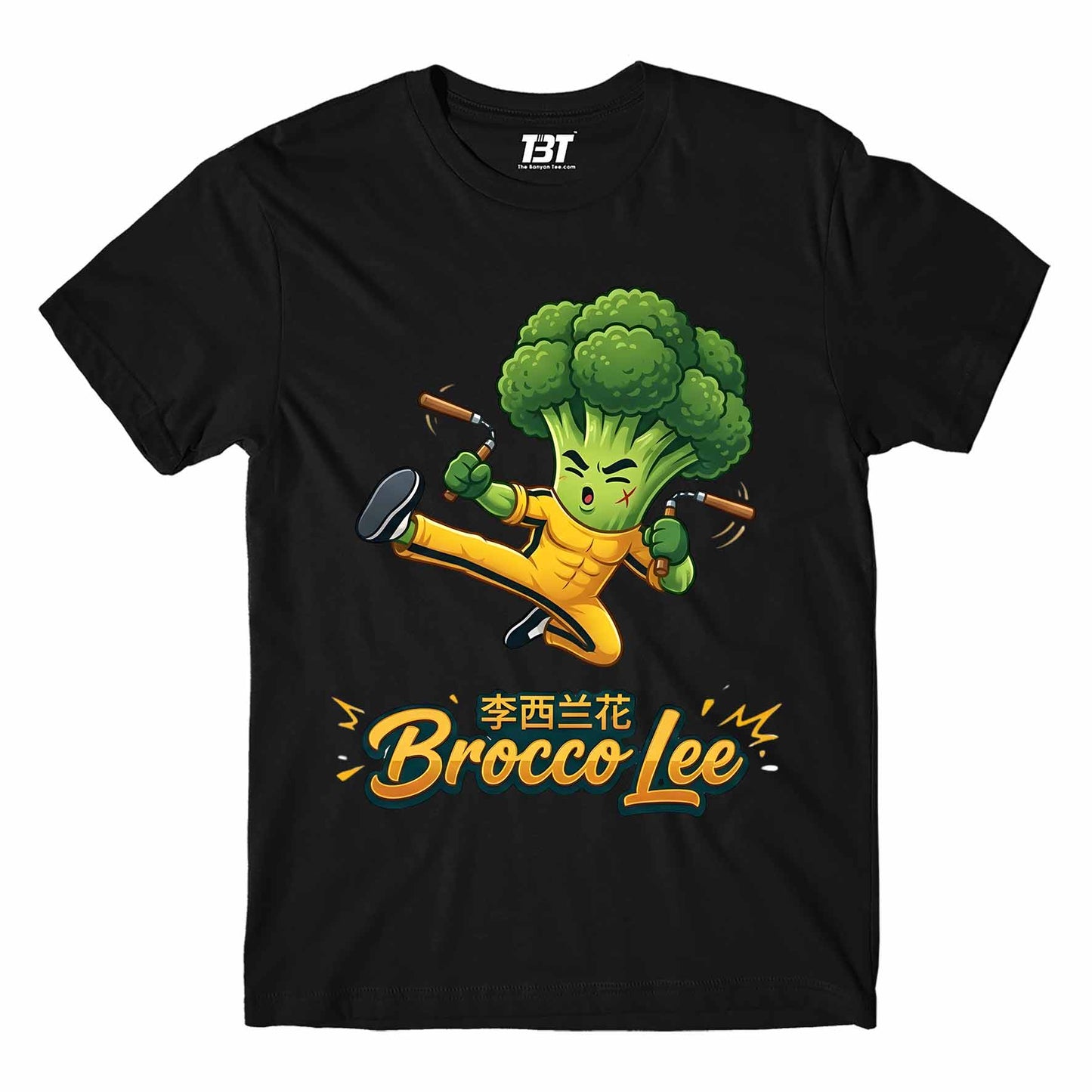 printed graphic brocco lee t-shirt printed graphic stylish buy online india the banyan tee tbt men women girls boys unisex black