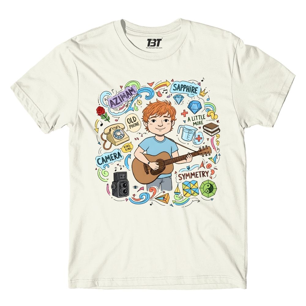 ed sheeran gingerverse t-shirt music band buy online india the banyan tee tbt men women girls boys unisex off white