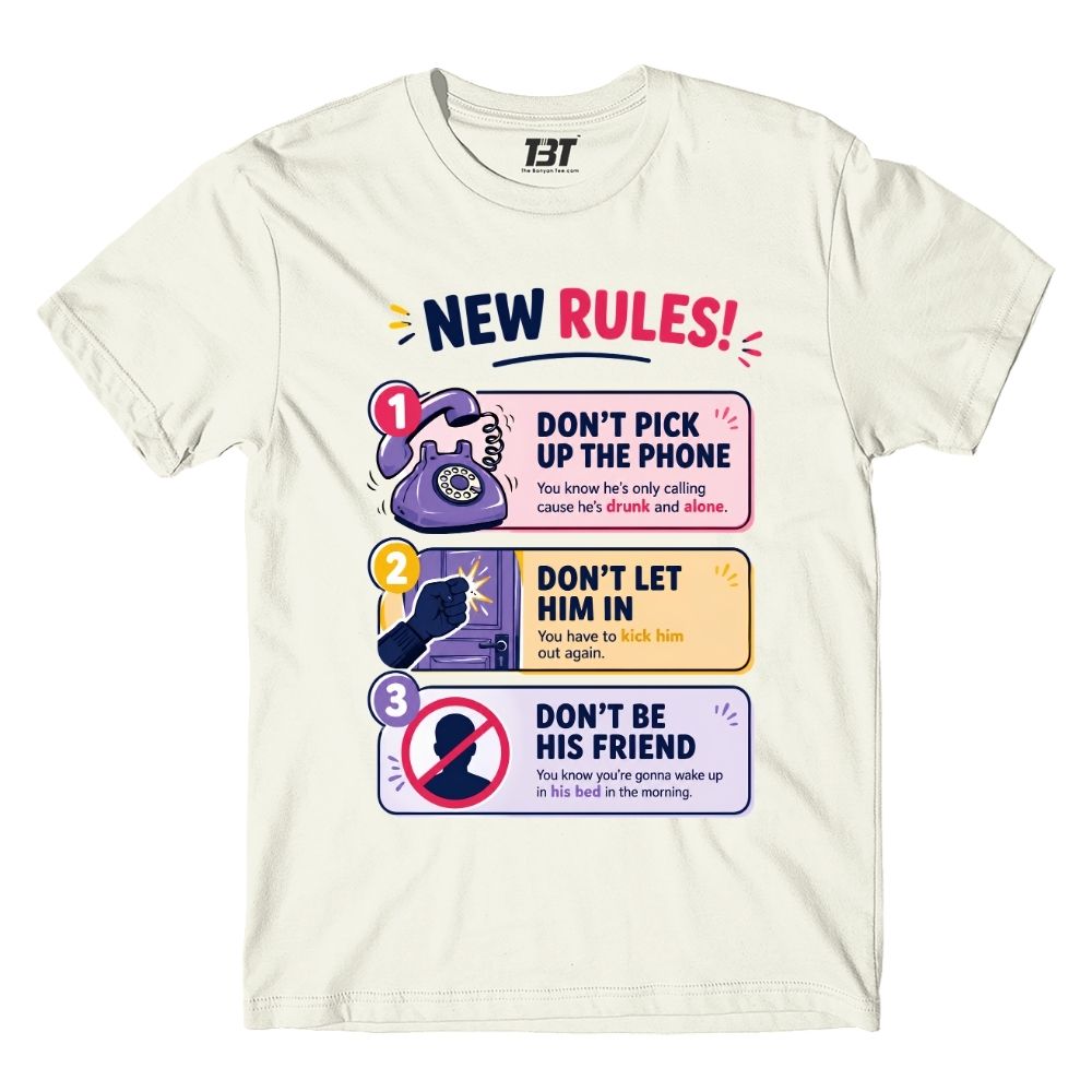 dua lipa new rules t-shirt music band buy online india the banyan tee tbt men women girls boys unisex off white