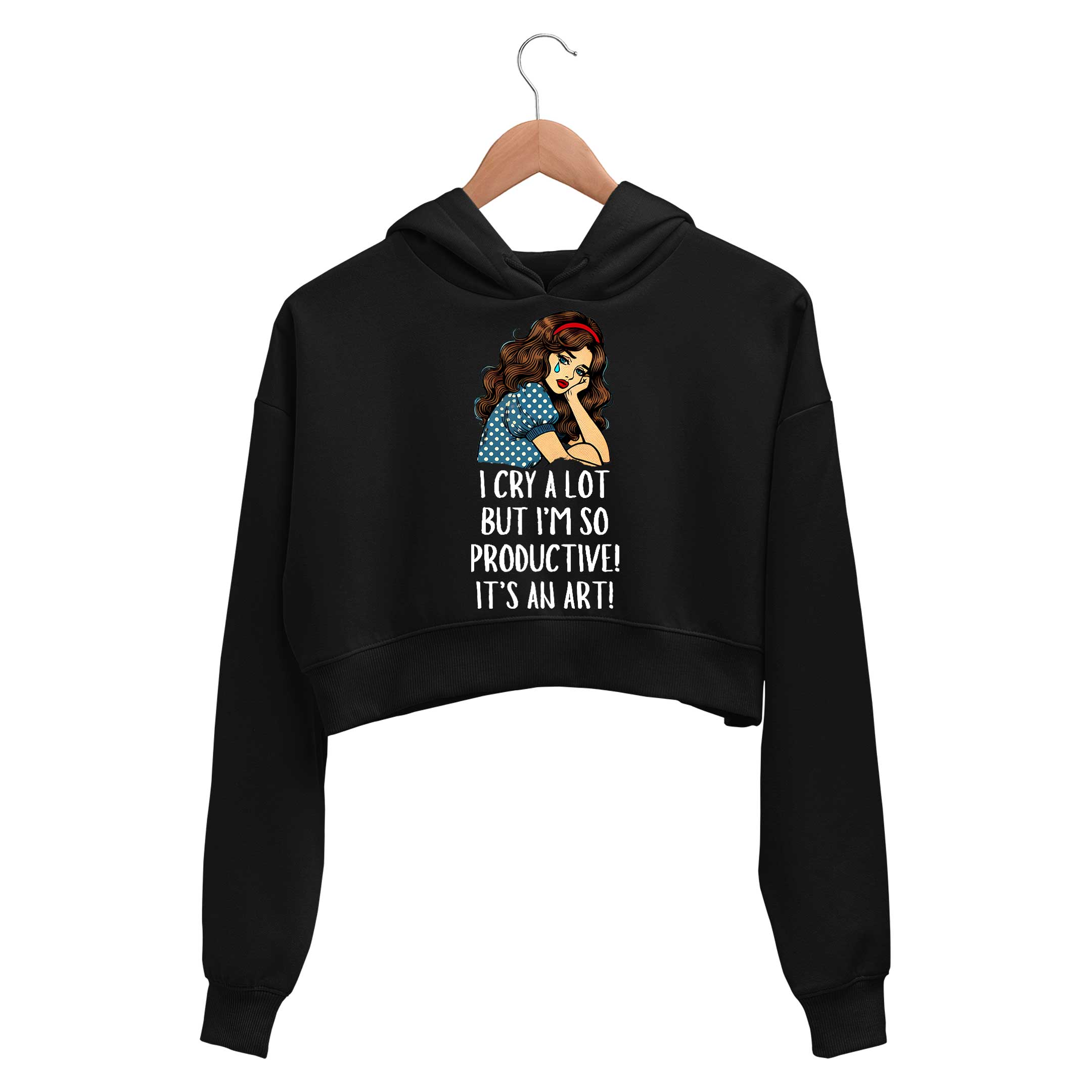 Buy Taylor Swift Crop Hoodie I Cry A Lot But at 50 OFF 🤑