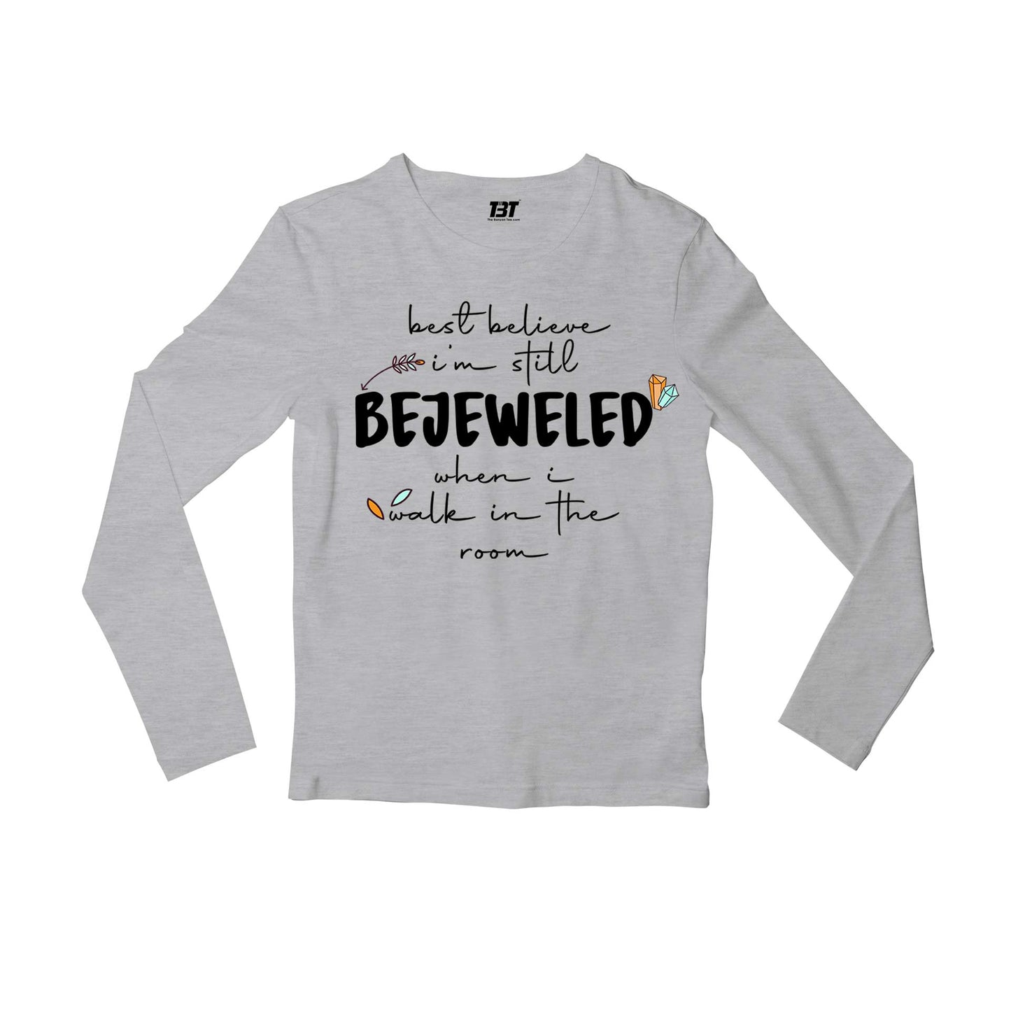 taylor swift bejeweled full sleeves long sleeves music band buy online india the banyan tee tbt men women girls boys unisex gray