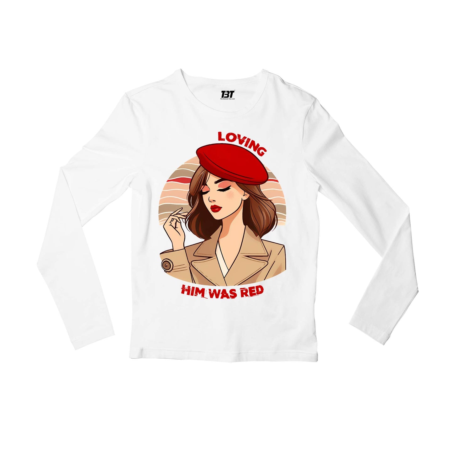 taylor swift loving him was red full sleeves long sleeves music band buy online india the banyan tee tbt men women girls boys unisex gray