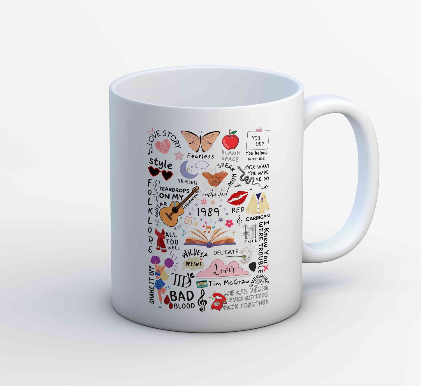 taylor swift tay's doodle mug coffee ceramic music band buy online india the banyan tee tbt men women girls boys unisex