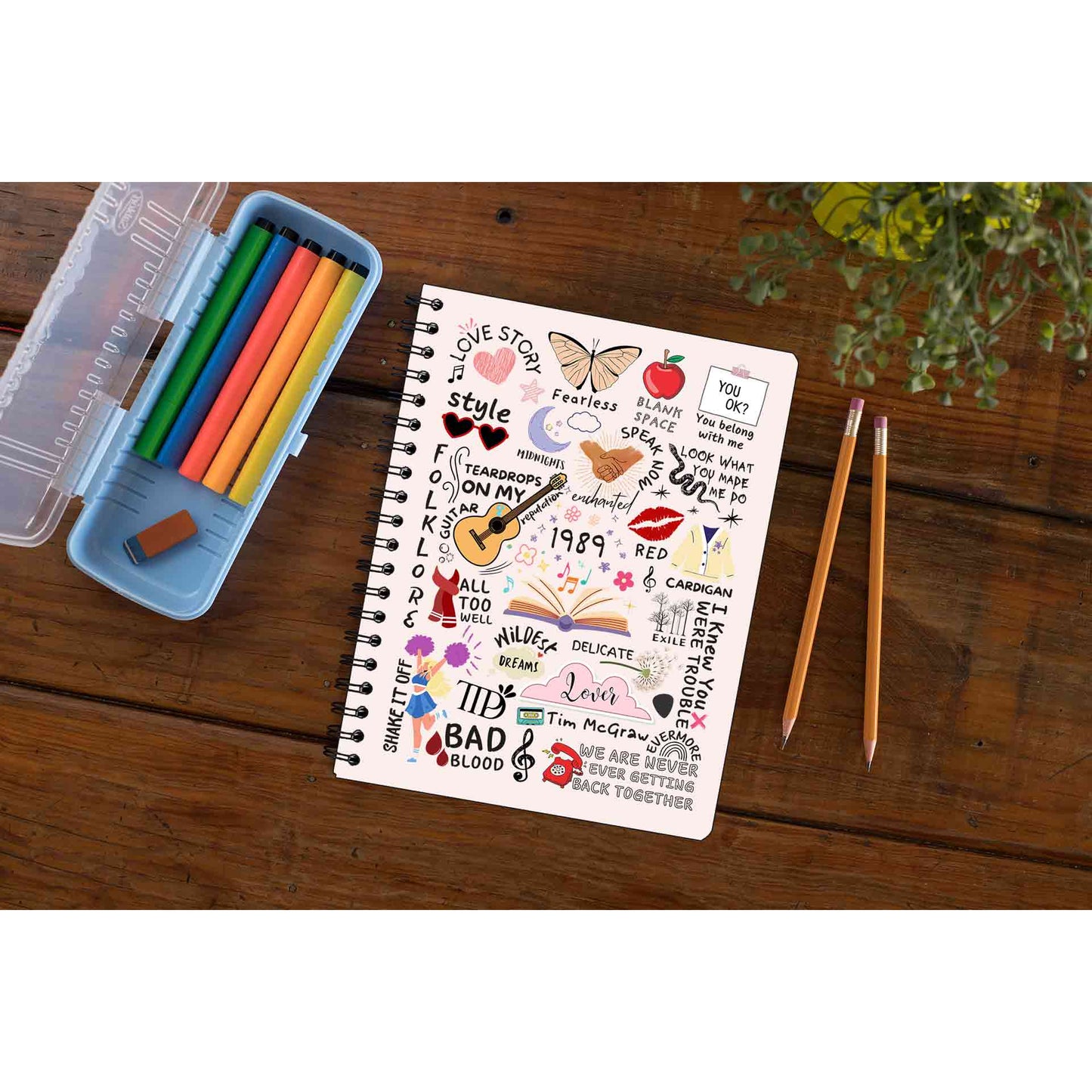 taylor swift tay's doodle notebook notepad diary buy online india the banyan tee tbt unruled