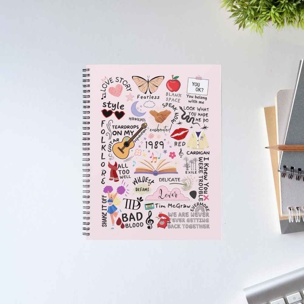 taylor swift tay's doodle notebook notepad diary buy online india the banyan tee tbt unruled