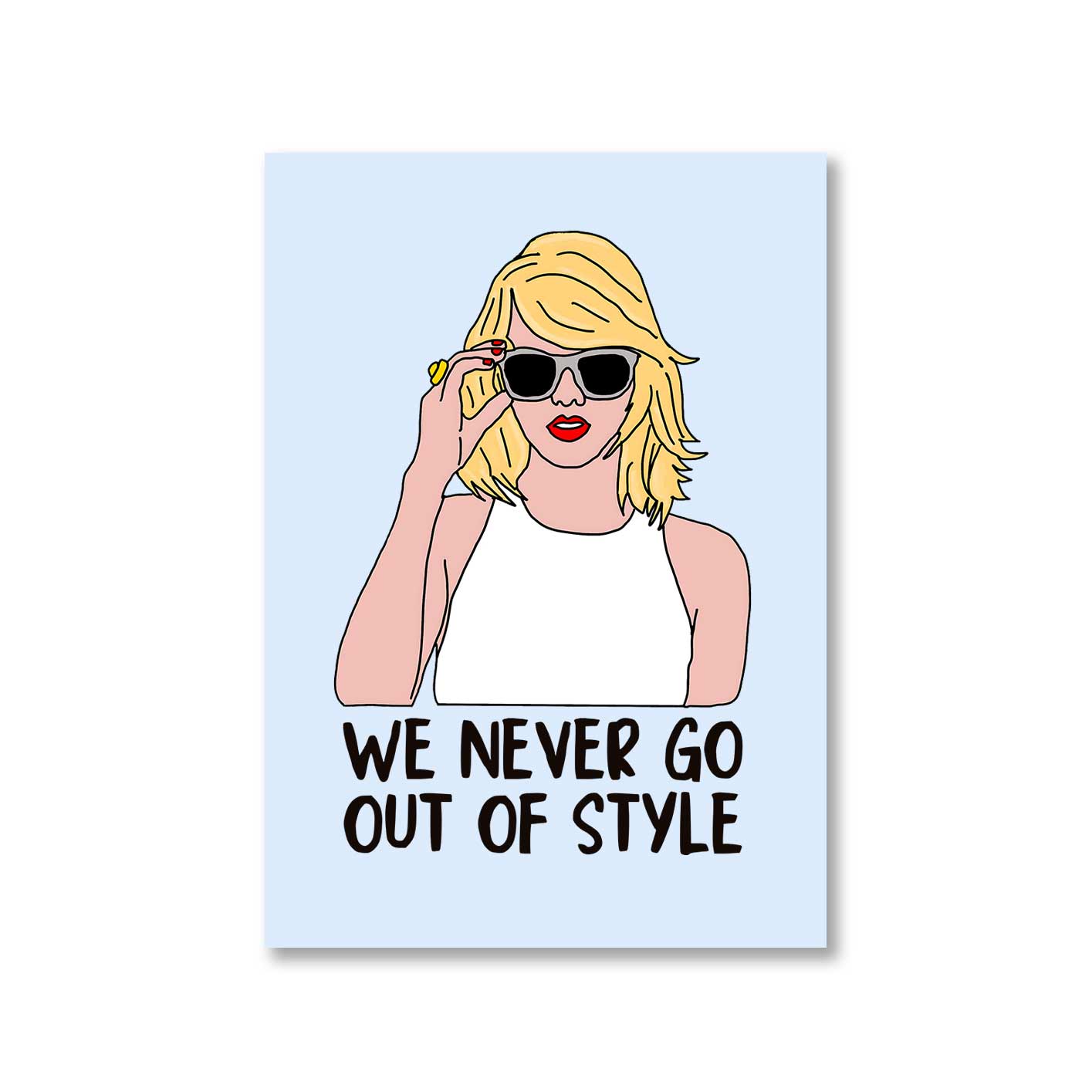 taylor swift style poster wall art buy online india the banyan tee tbt a4