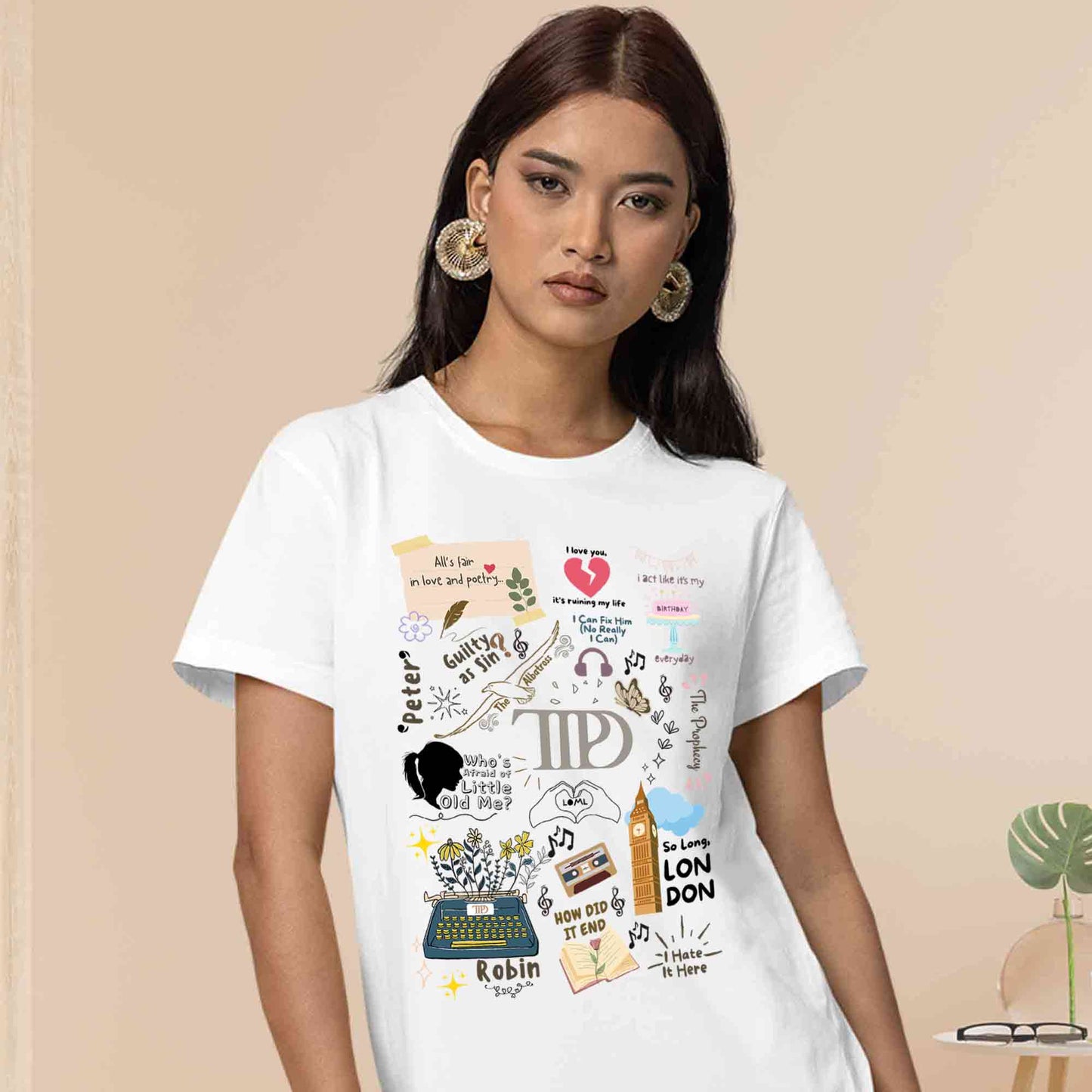 taylor swift a poet's doodle t-shirt music band buy online india the banyan tee tbt men women girls boys unisex white