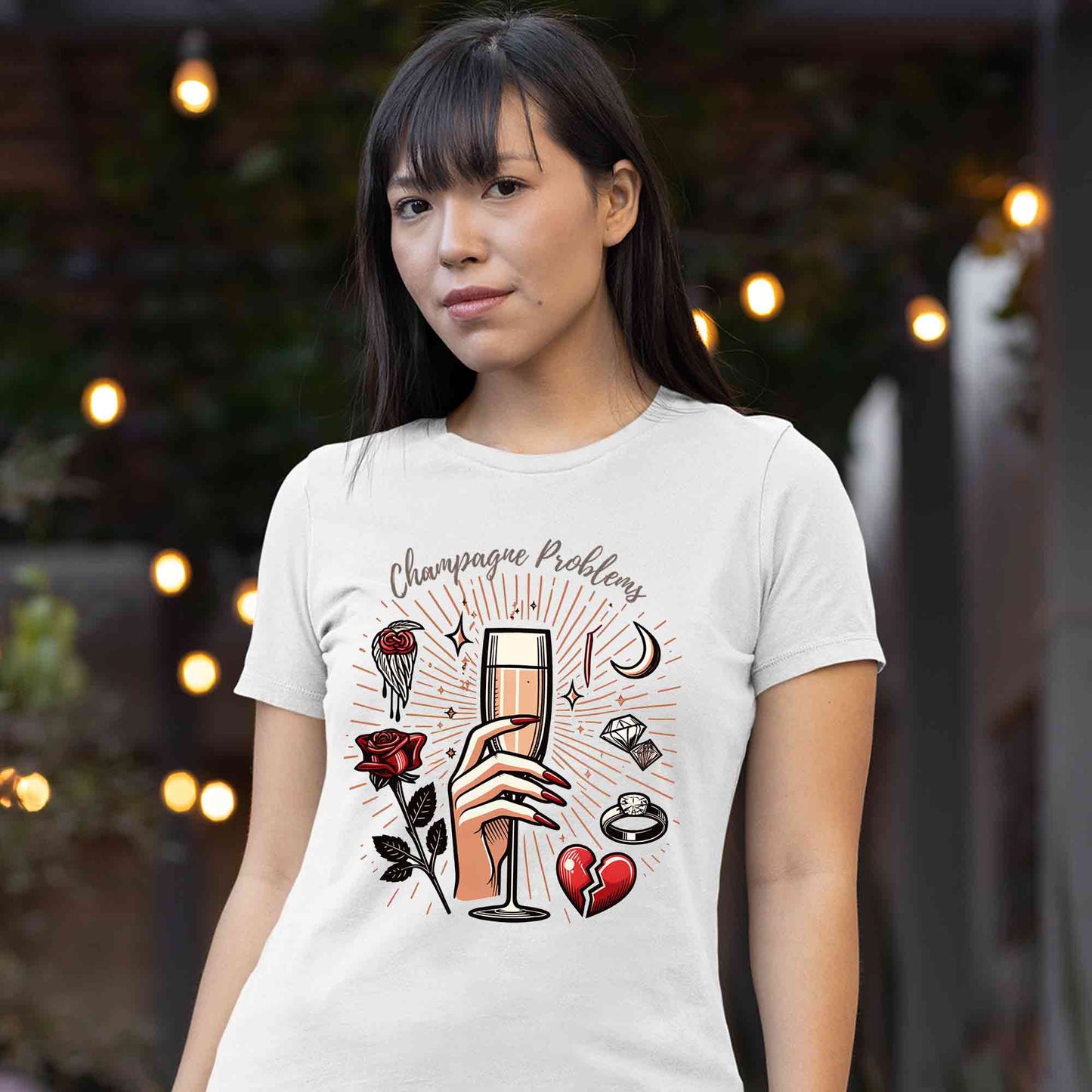 taylor swift champagne problems t-shirt music band buy online india the banyan tee tbt men women girls boys unisex white
