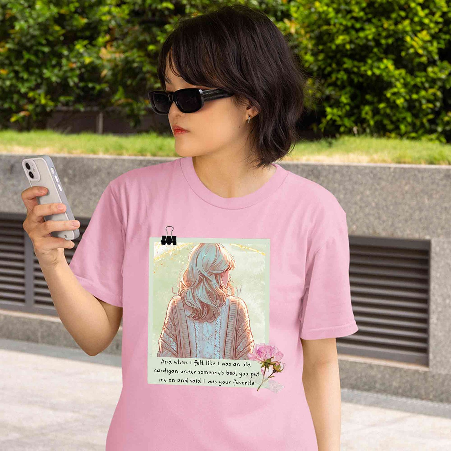 taylor swift old cardigan t-shirt music band buy online india the banyan tee tbt men women girls boys unisex baby pink