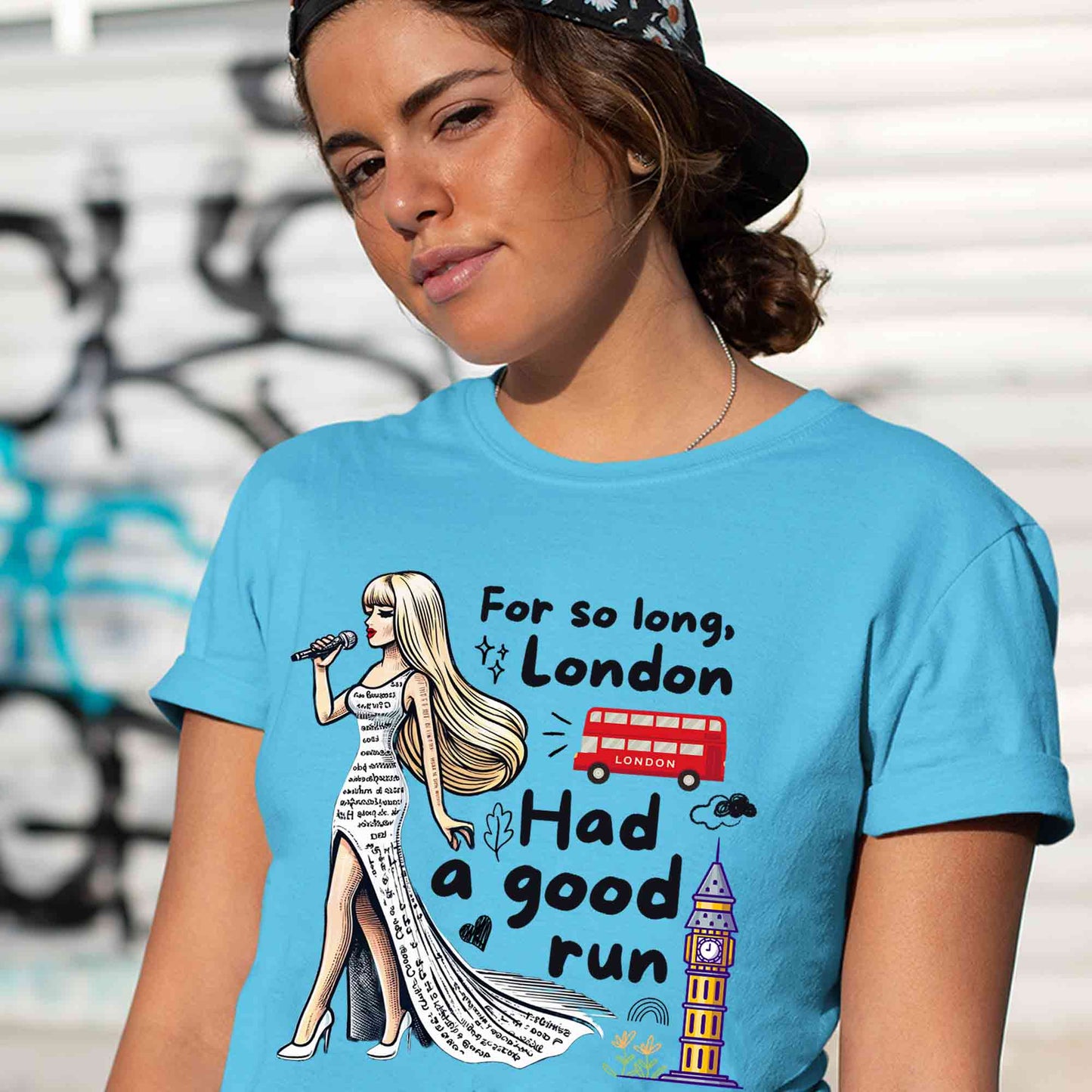 taylor swift so long london t-shirt music band buy online india the banyan tee tbt men women girls boys unisex sky blue