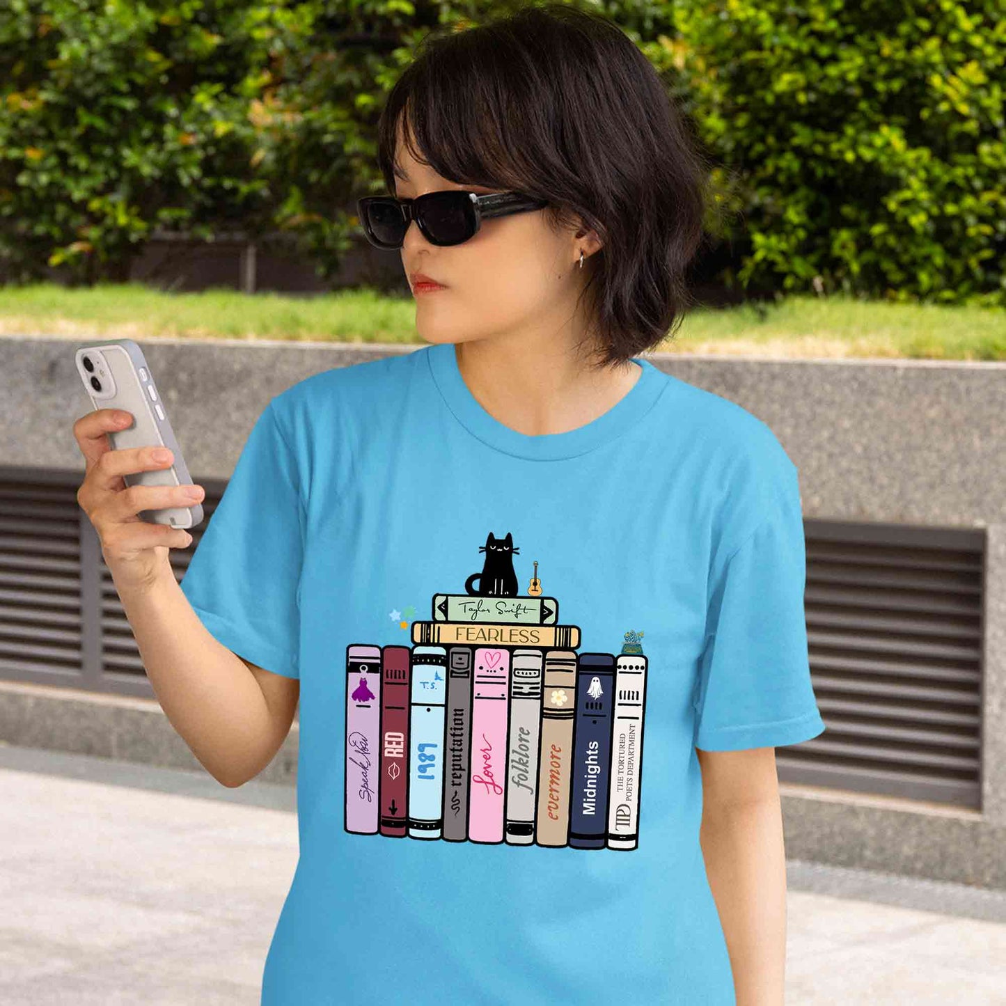 taylor swift tay's songbooks t-shirt music band buy online india the banyan tee tbt men women girls boys unisex sky blue