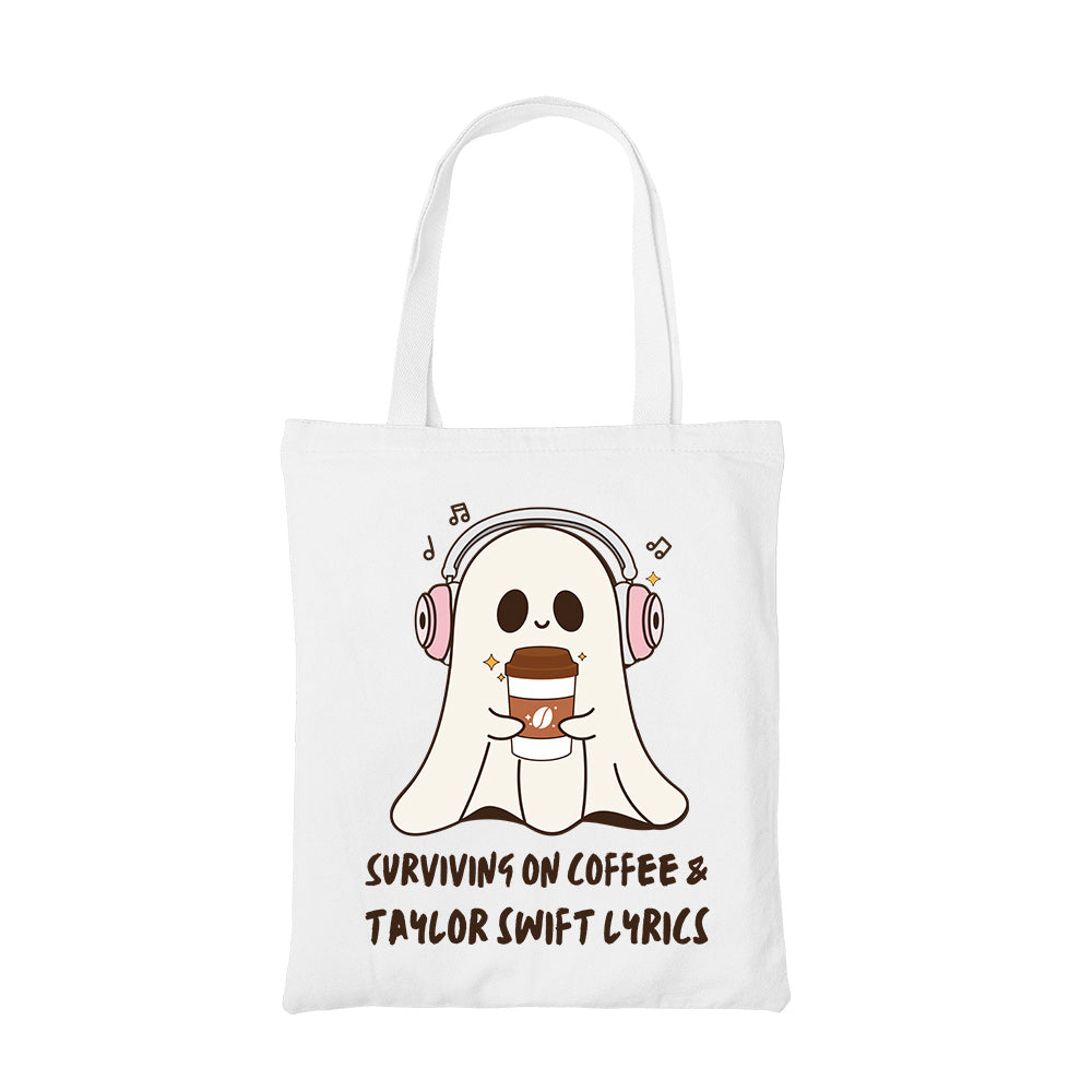 taylor swift coffee and tay's lyrics tote bag cotton printed music band buy online india the banyan tee tbt men women girls boys unisex