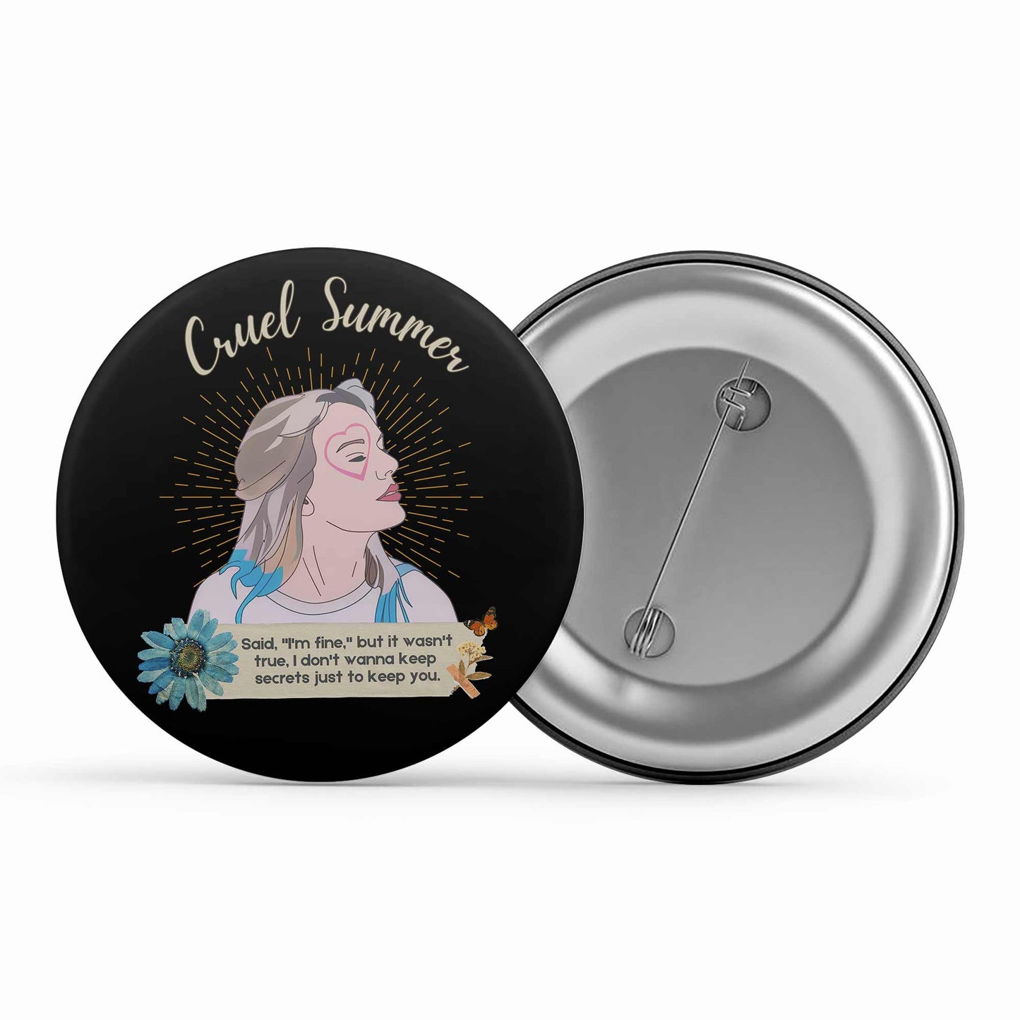 taylor swift cruel summer badge pin button music band buy online india the banyan tee tbt men women girls boys unisex