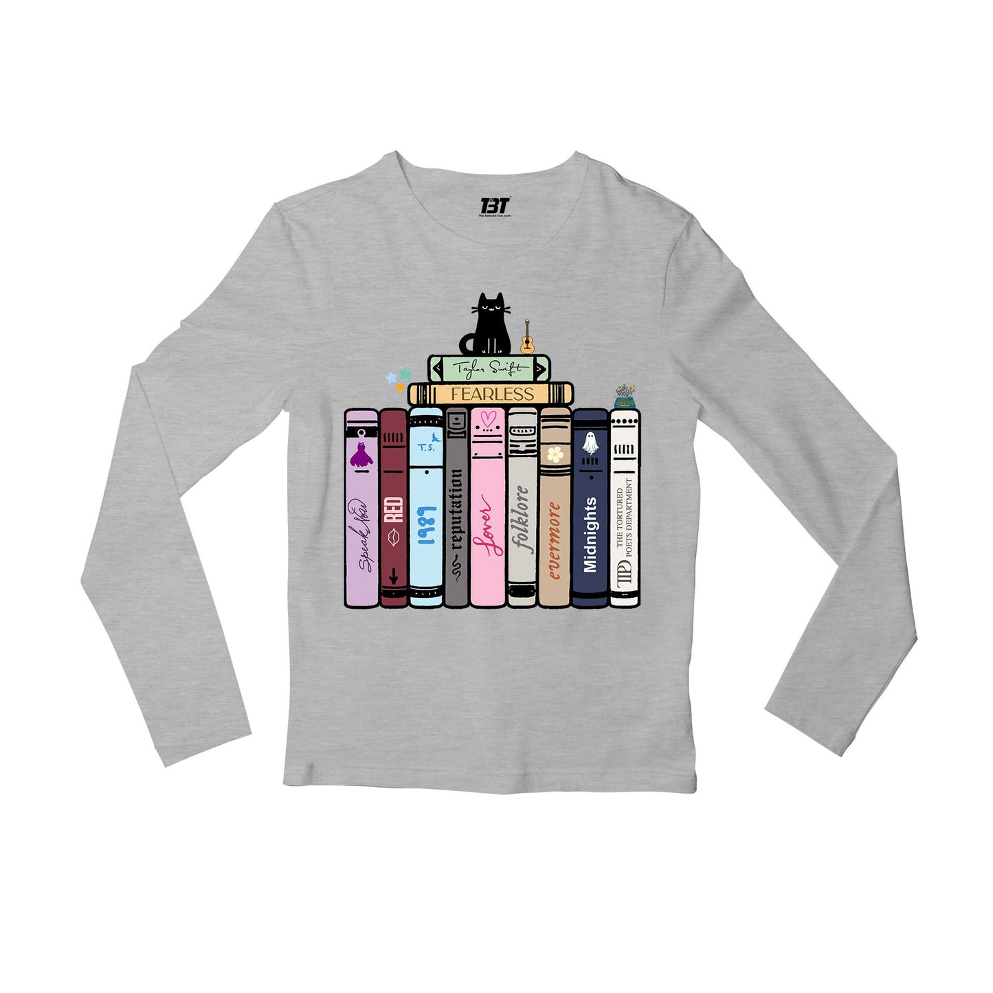taylor swift tay's songbooks full sleeves long sleeves music band buy online india the banyan tee tbt men women girls boys unisex gray