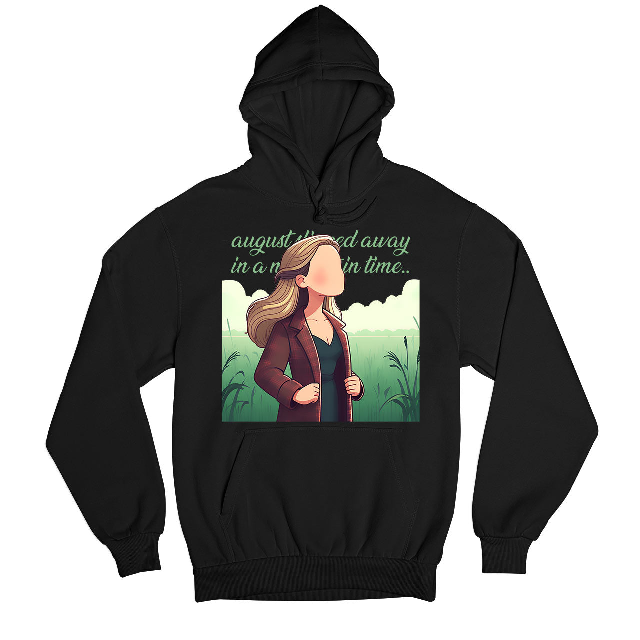 taylor swift august hoodie hooded sweatshirt winterwear music band buy online india the banyan tee tbt men women girls boys unisex black