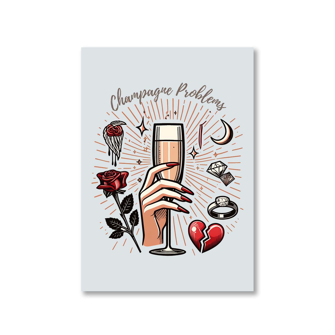 taylor swift champagne problems poster wall art buy online india the banyan tee tbt a4