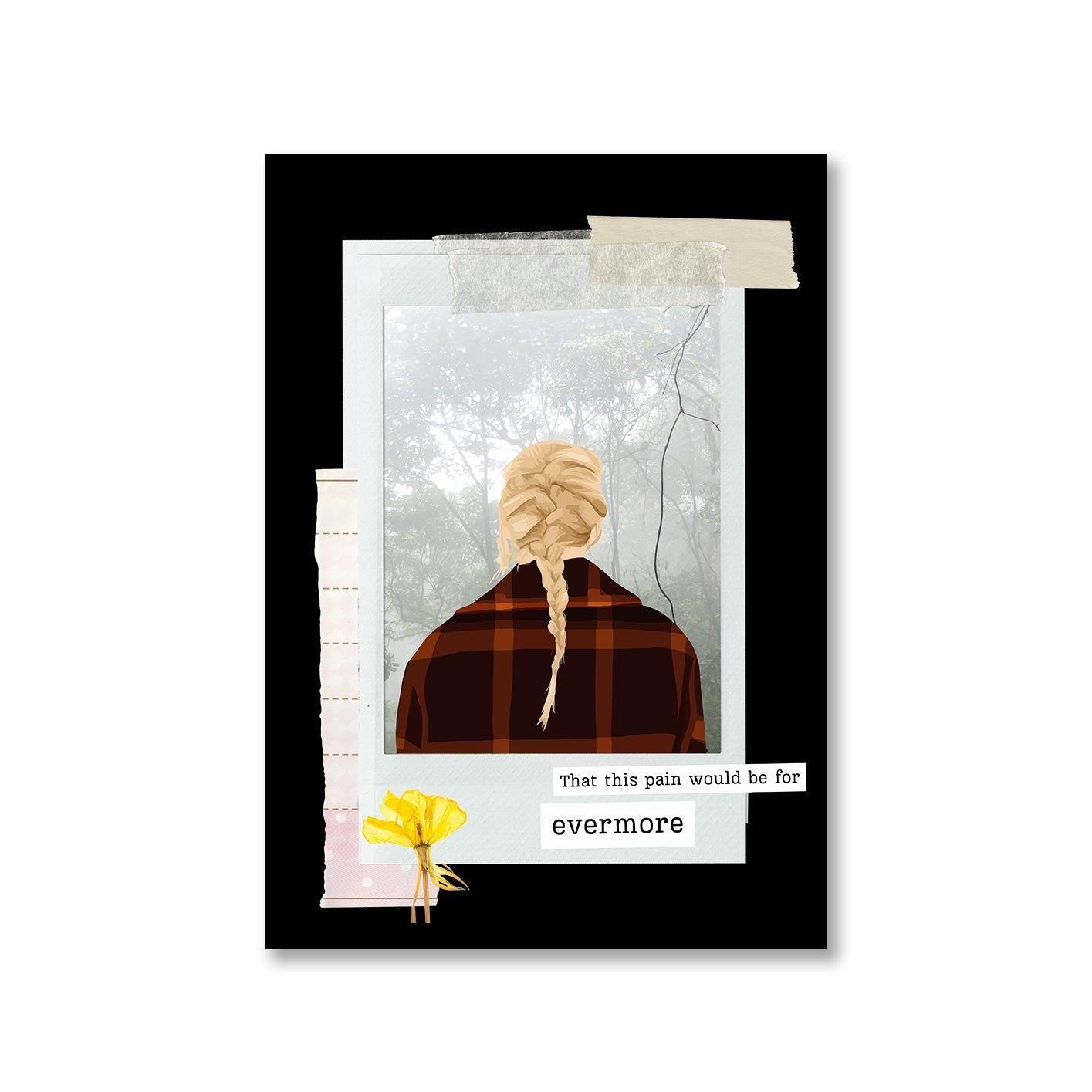 taylor swift evermore poster wall art buy online india the banyan tee tbt a4