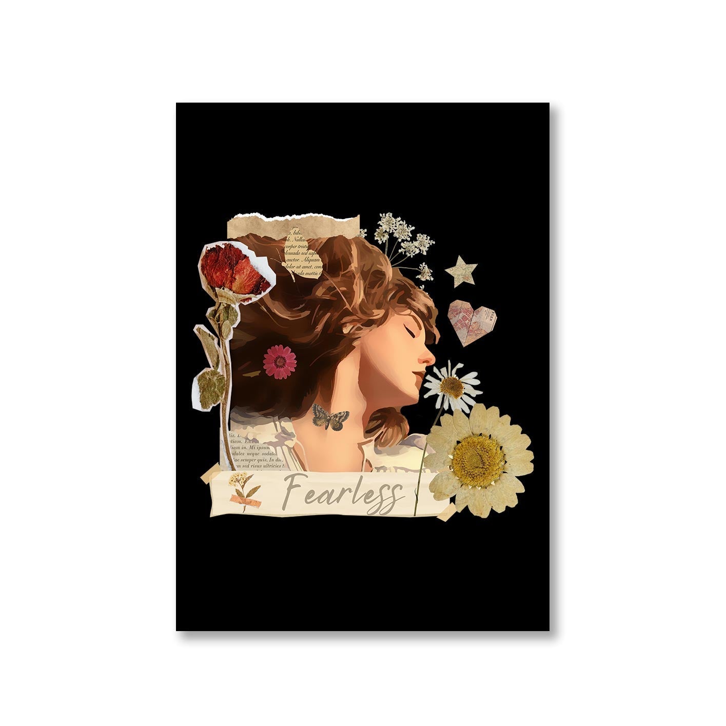 taylor swift fearless poster wall art buy online india the banyan tee tbt a4