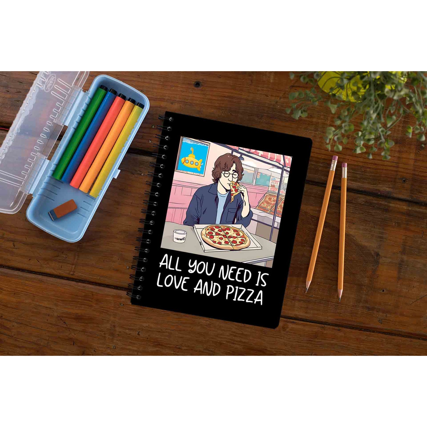 the beatles all you need is pizza notebook notepad diary buy online india the banyan tee tbt unruled