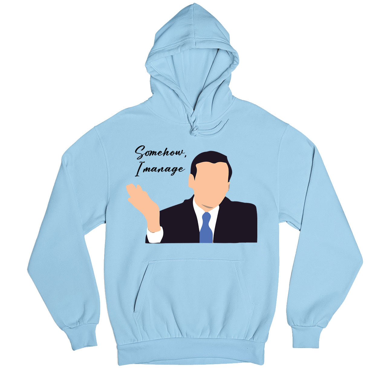 the office somehow i manage hoodie hooded sweatshirt winterwear tv & movies buy online india the banyan tee tbt men women girls boys unisex gray - michael scott