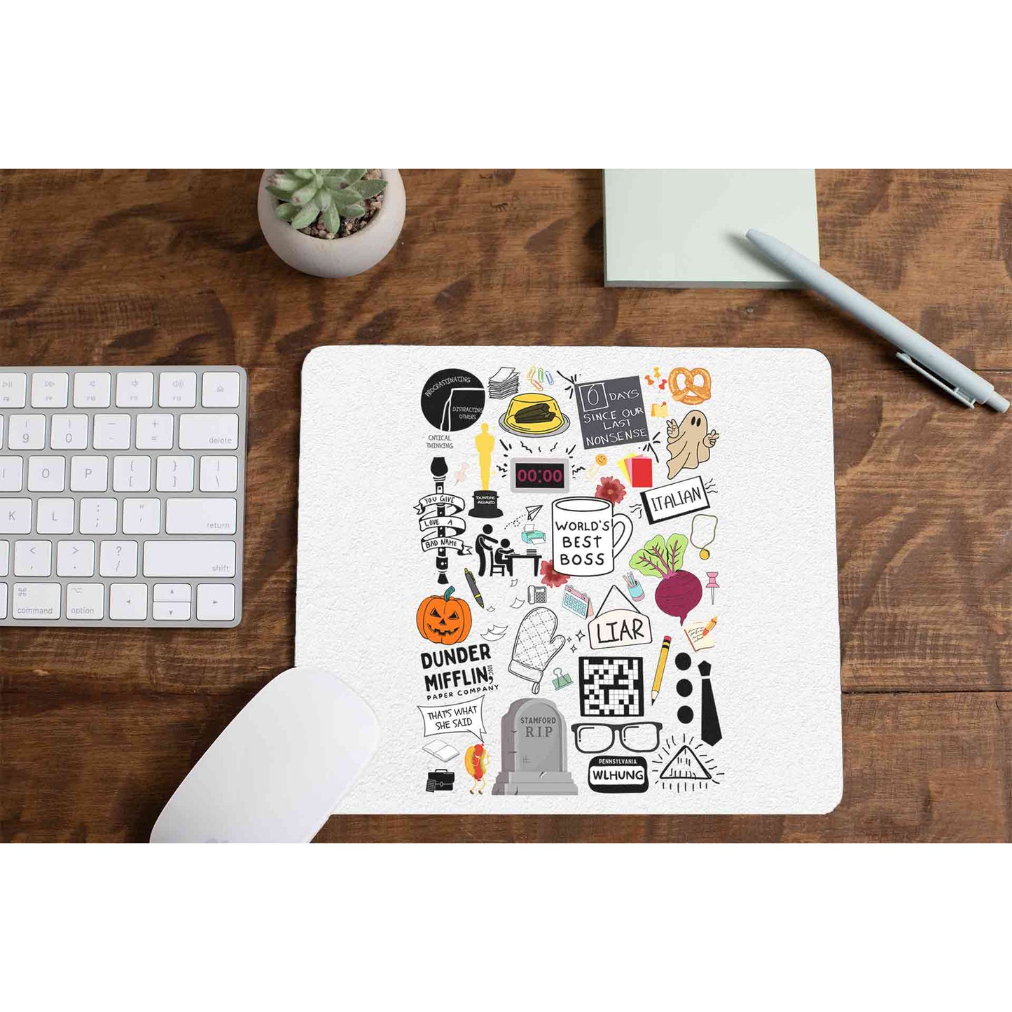 the office dunder doodles mousepad logitech large anime tv & movies buy online india the banyan tee tbt men women girls boys unisex