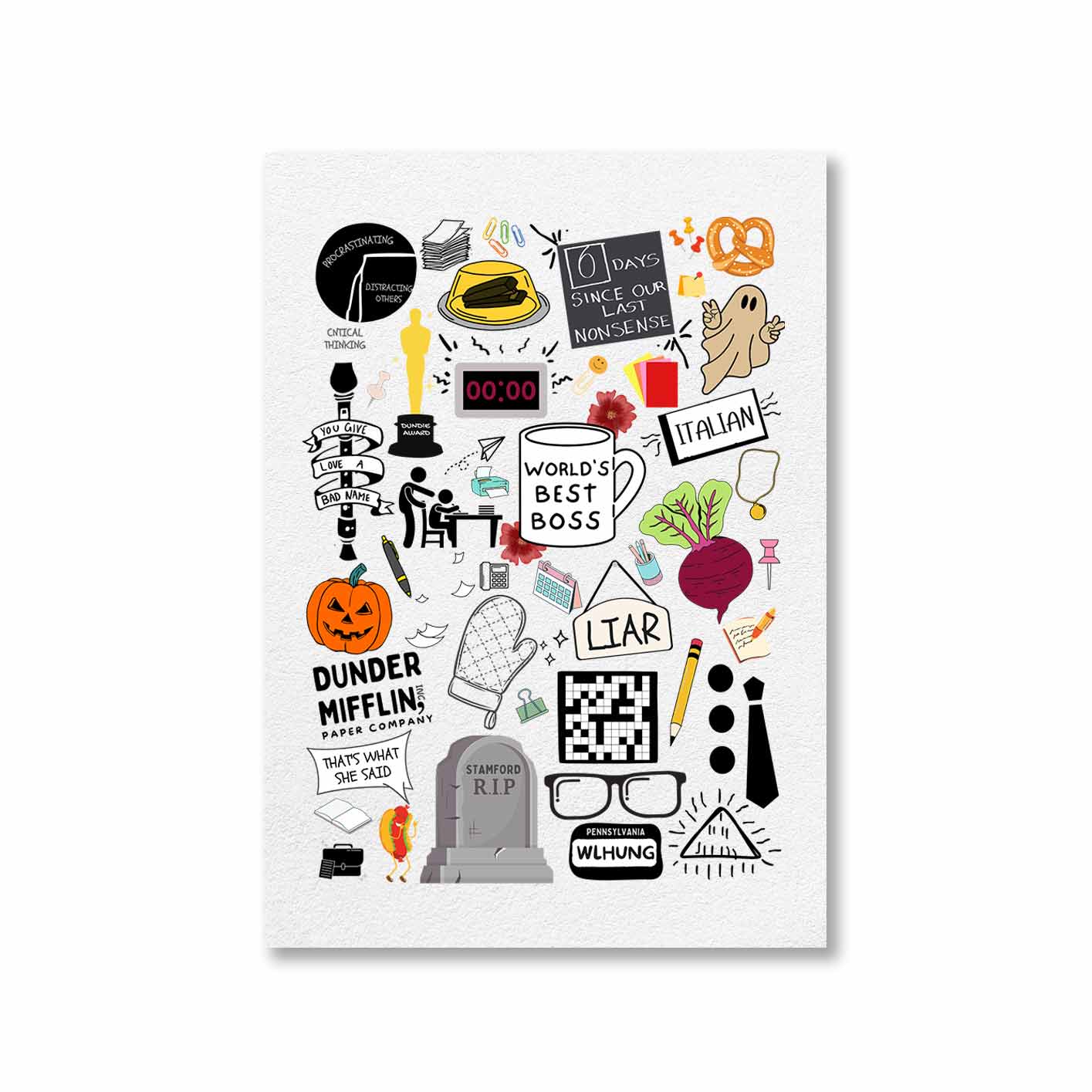 Buy The Office Poster Dunder Doodles at 50 OFF 🤑