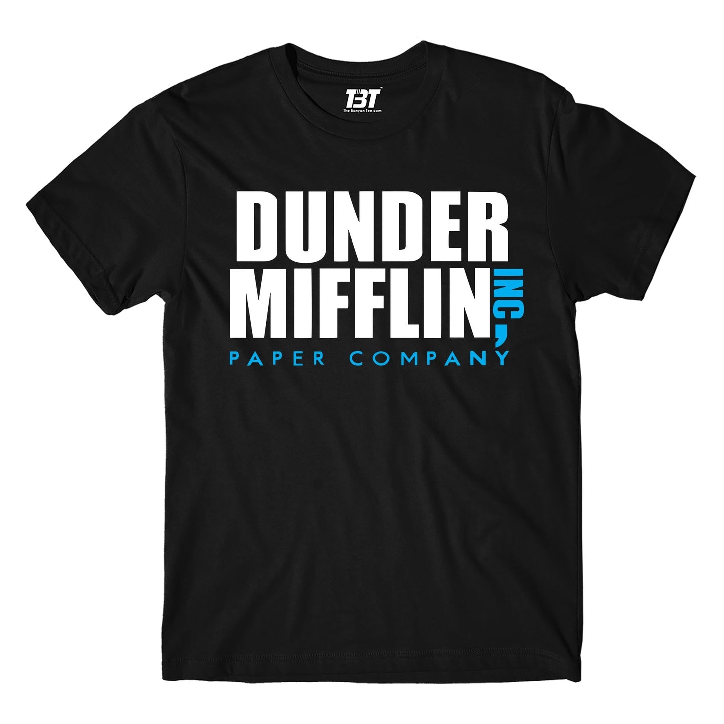 the office dunder mifflin t-shirt tv & movies buy online india the banyan tee tbt men women girls boys unisex black - paper company
