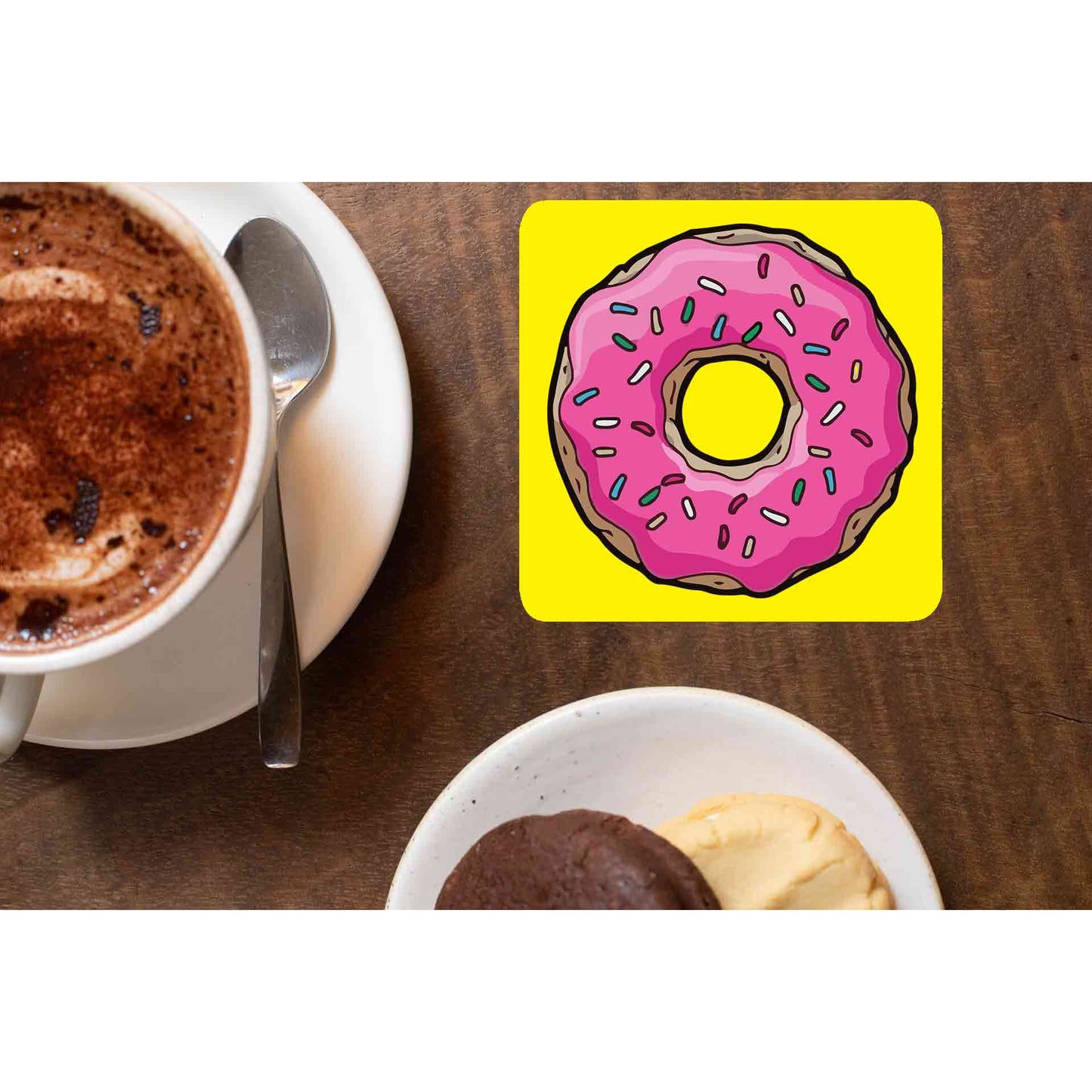 The Simpsons Coaster Coasters The Banyan Tee TBT - Donut