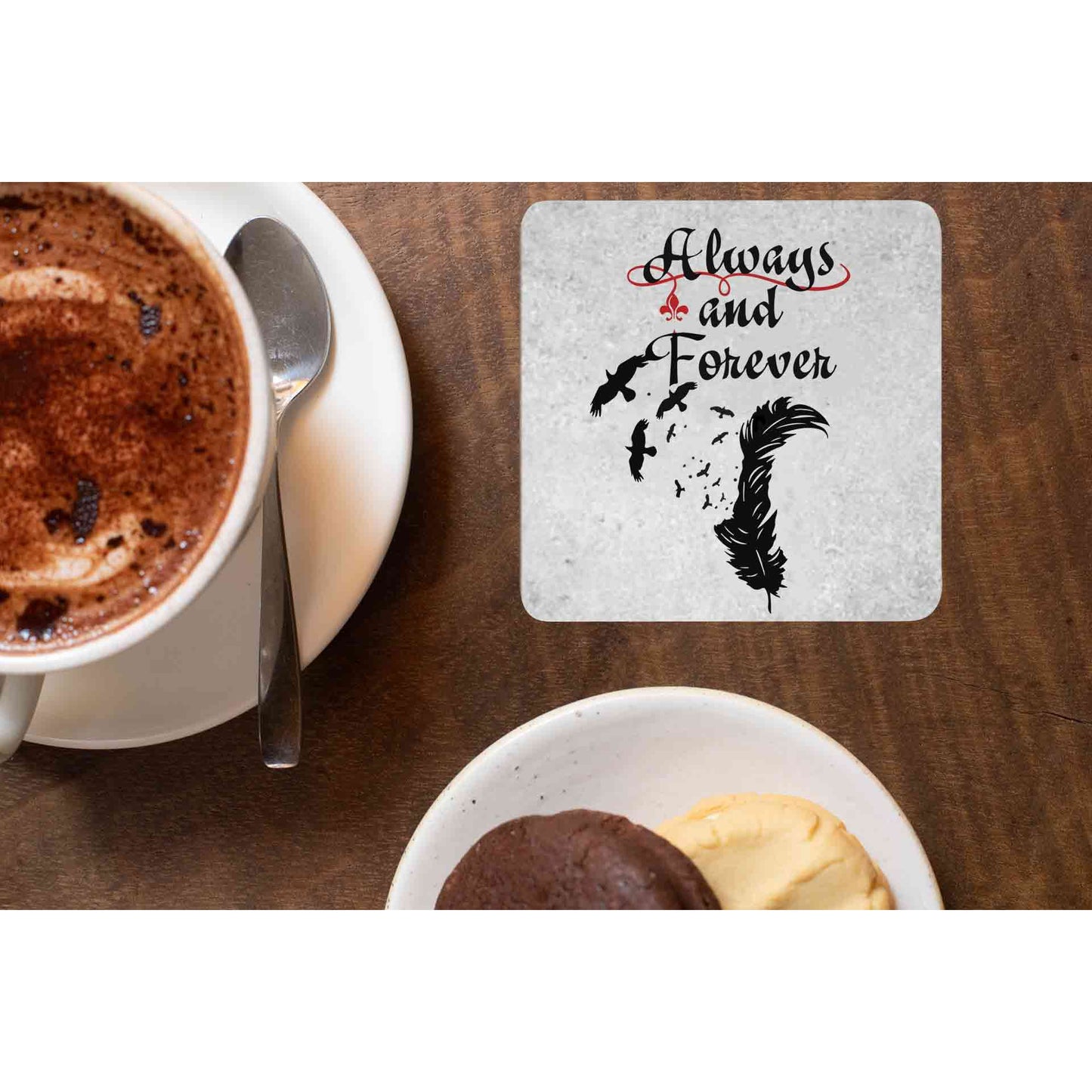 the vampire diaries always and forever coasters wooden table cups indian tv & movies buy online india the banyan tee tbt men women girls boys unisex tvd stefan elena damon caroline katherine tyler bonnie