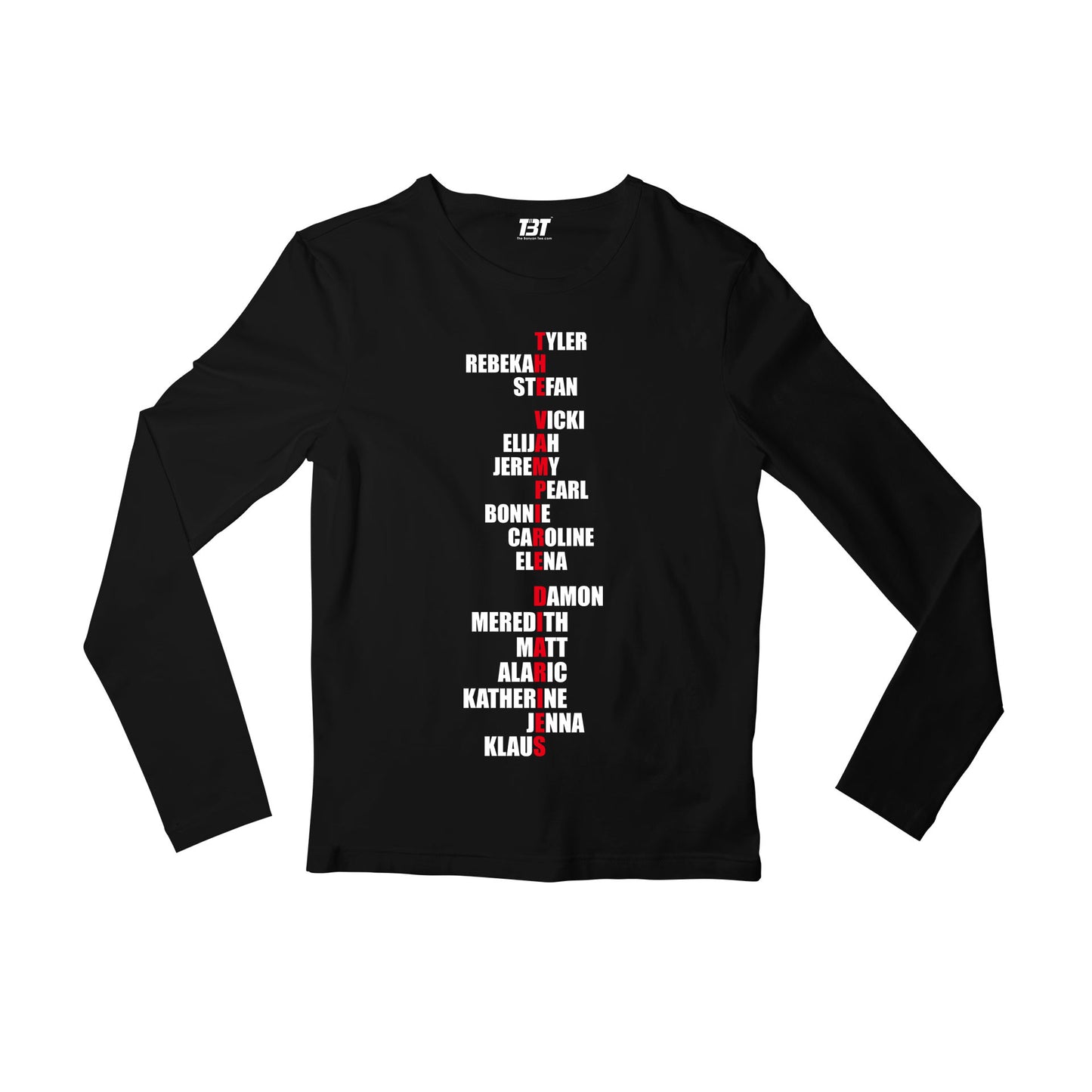 The Vampire Diaries Full Sleeves T-shirt Full Sleeves T-shirt The Banyan Tee TBT