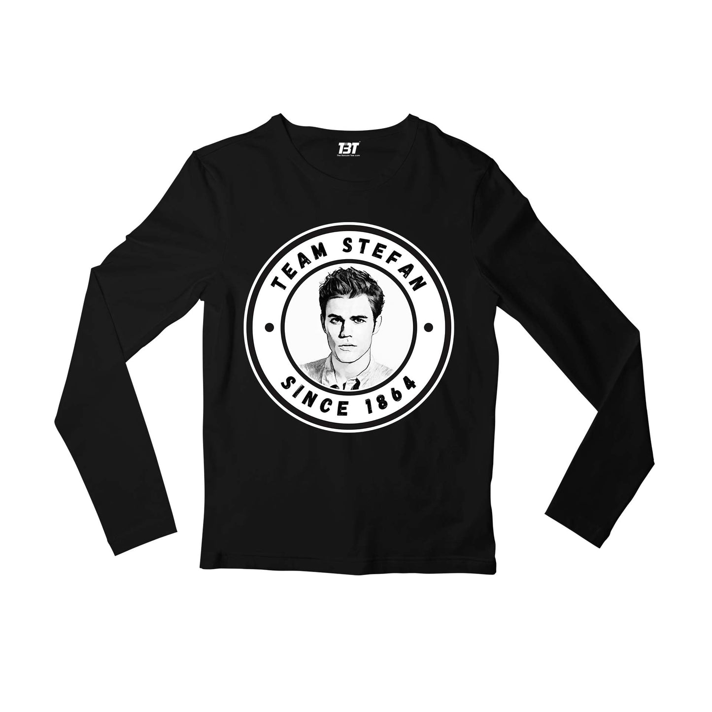the vampire diaries team stefan full sleeves long sleeves tv & movies buy online india the banyan tee tbt men women girls boys unisex white