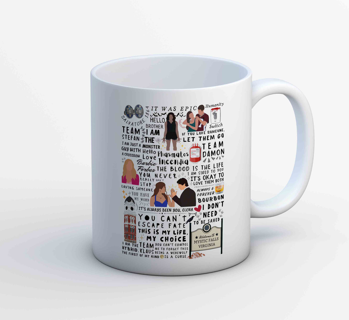 the vampire diaries mystic doodle mug coffee ceramic tv & movies buy online india the banyan tee tbt men women girls boys unisex