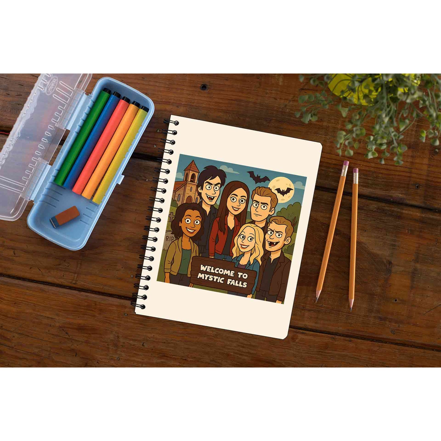 the vampire diaries welcome to mystic falls notebook notepad diary buy online india the banyan tee tbt unruled