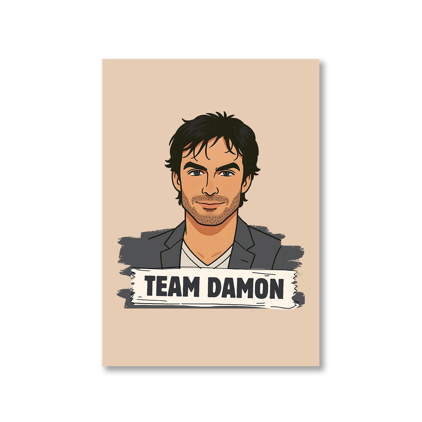 the vampire diaries damon poster wall art buy online india the banyan tee tbt a4