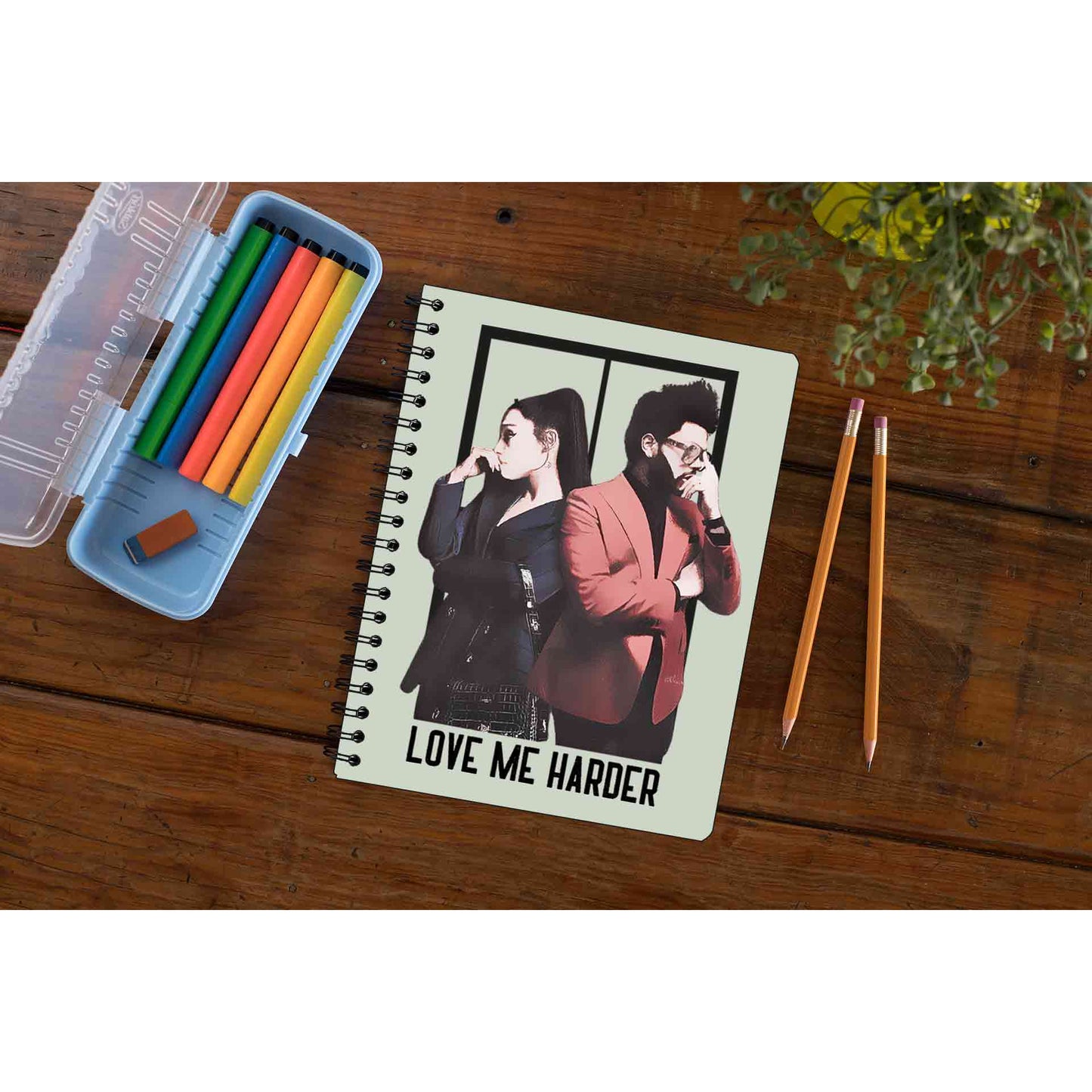 the weeknd love me harder notebook notepad diary buy online india the banyan tee tbt unruled