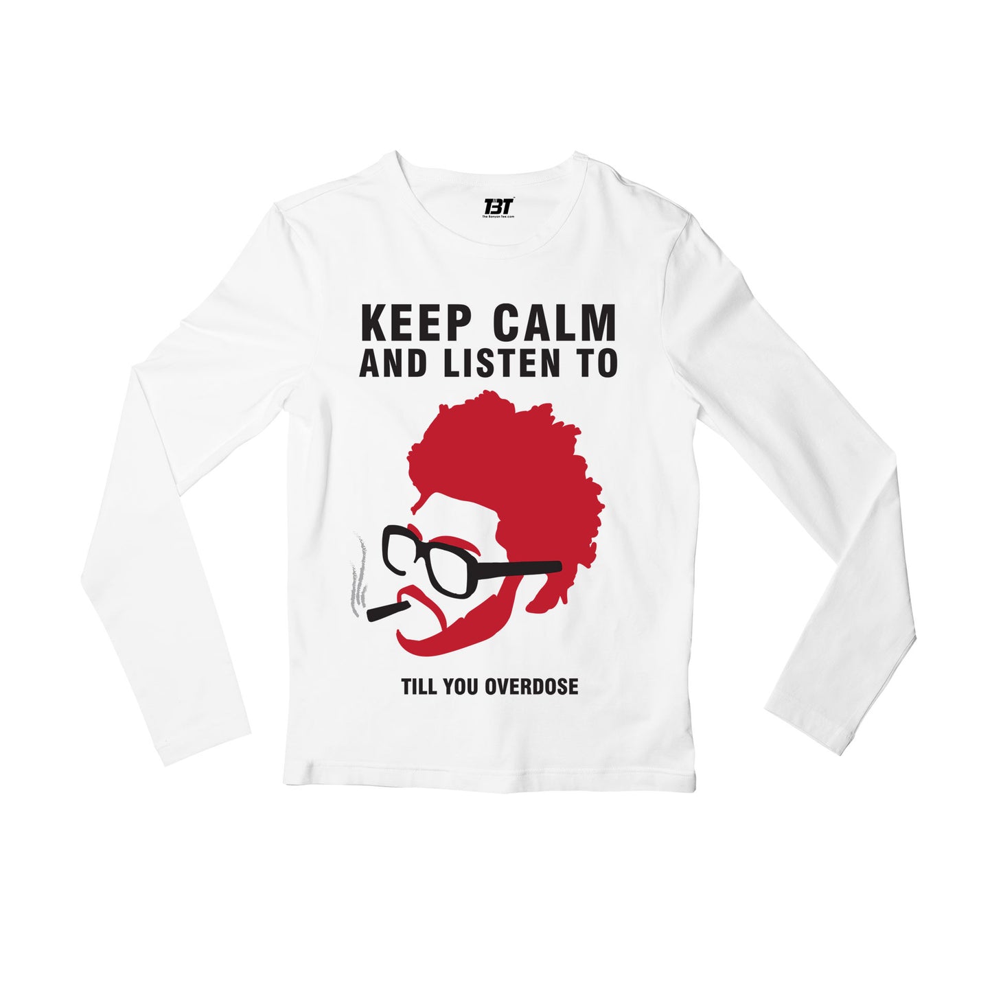 the weeknd keep calm full sleeves long sleeves music band buy online india the banyan tee tbt men women girls boys unisex white
