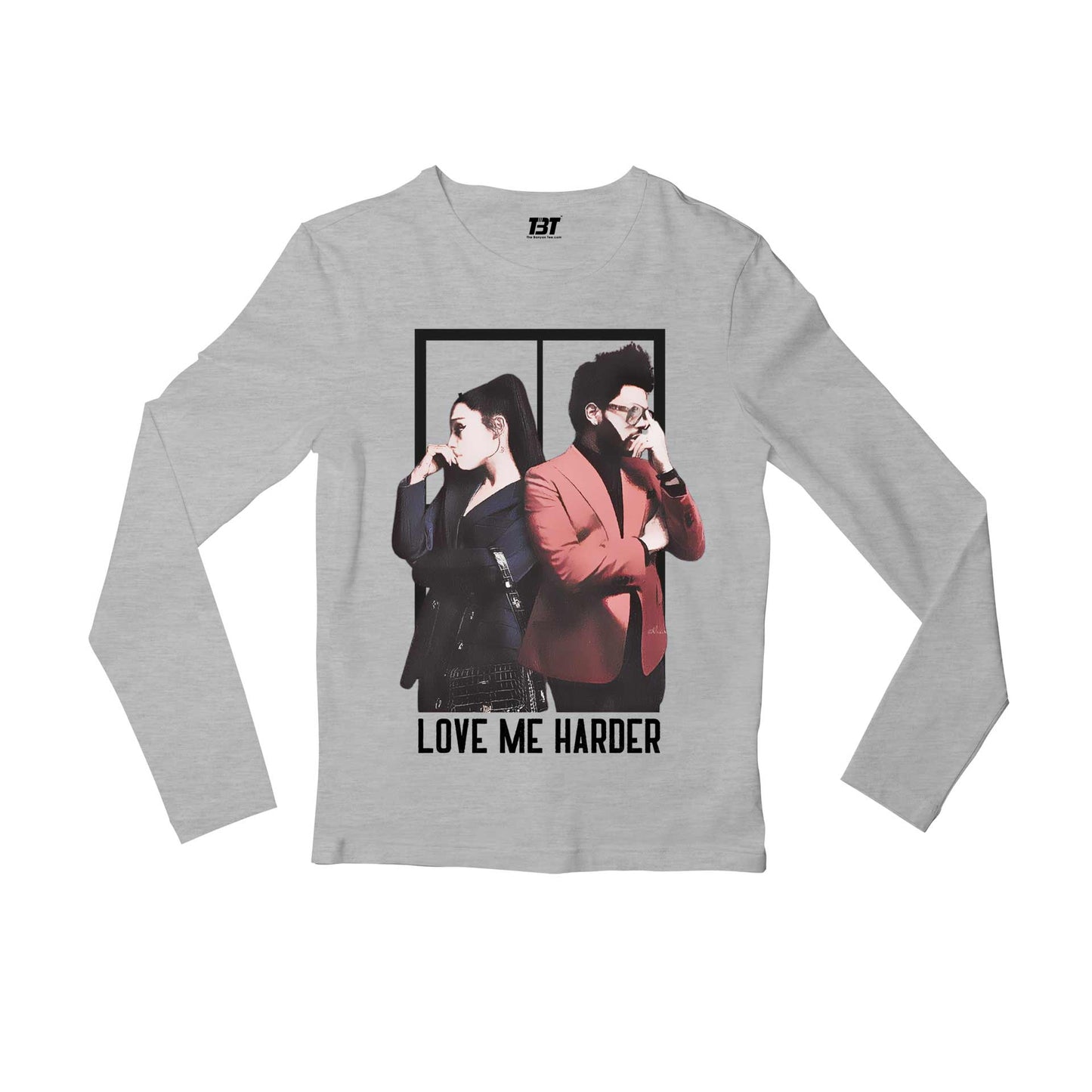 the weeknd love me harder full sleeves long sleeves music band buy online india the banyan tee tbt men women girls boys unisex white