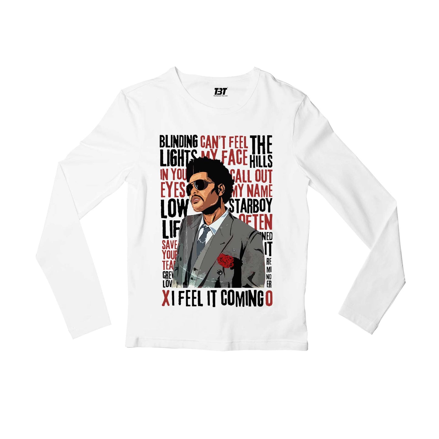 the weeknd starboy symphony full sleeves long sleeves music band buy online india the banyan tee tbt men women girls boys unisex white