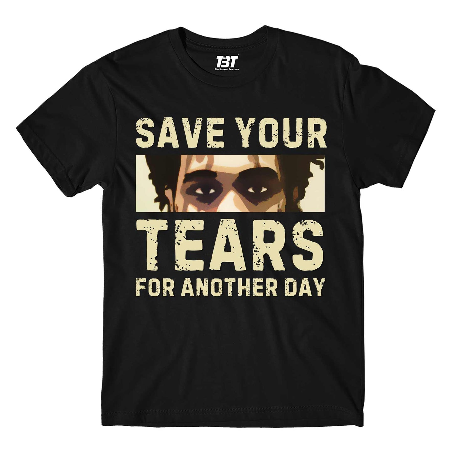 the weeknd save your tears t-shirt music band buy online india the banyan tee tbt men women girls boys unisex black