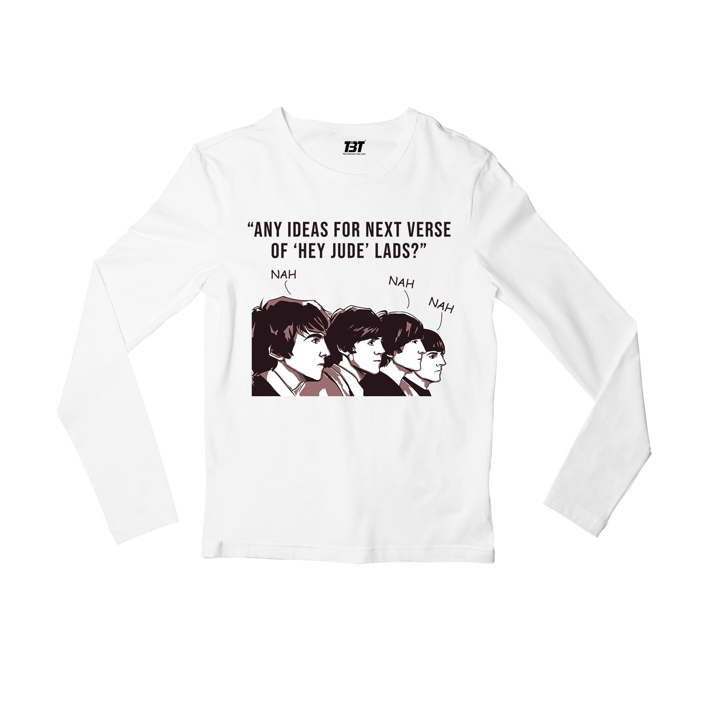 Hey Jude The Beatles Full Sleeves T-shirt Long Sleeves - The Banyan Tee TBT