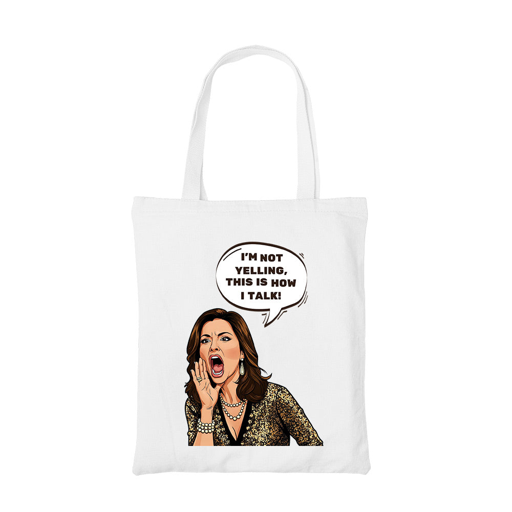 modern family how i talk tote bag cotton printed tv & movies buy online india the banyan tee tbt men women girls boys unisex