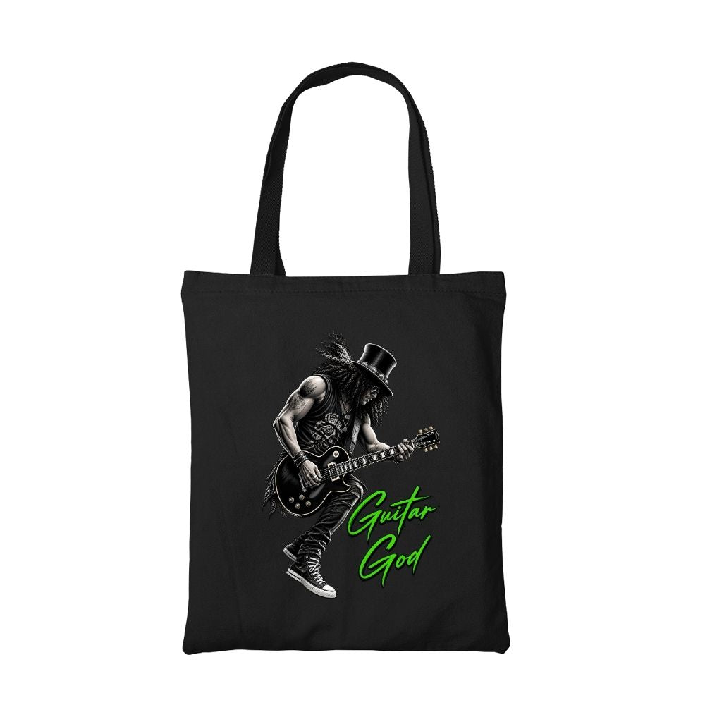 guns n' roses guitar god tote bag cotton printed music band buy online india the banyan tee tbt men women girls boys unisex