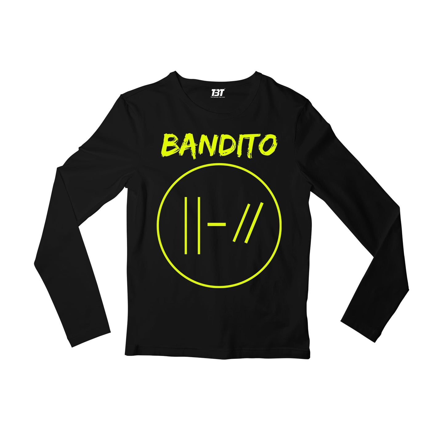 twenty one pilots bandito full sleeves long sleeves music band buy online india the banyan tee tbt men women girls boys unisex black