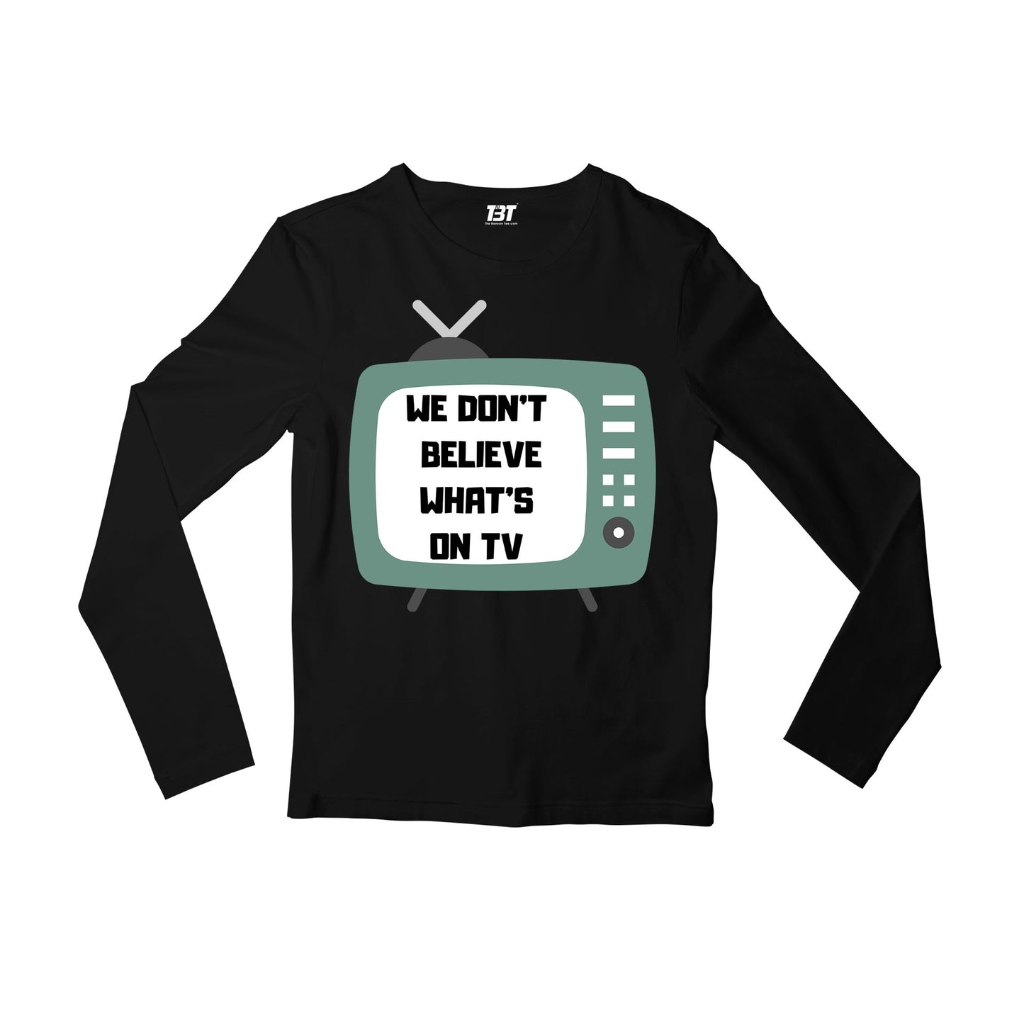 twenty one pilots we don't believe full sleeves long sleeves music band buy online india the banyan tee tbt men women girls boys unisex black