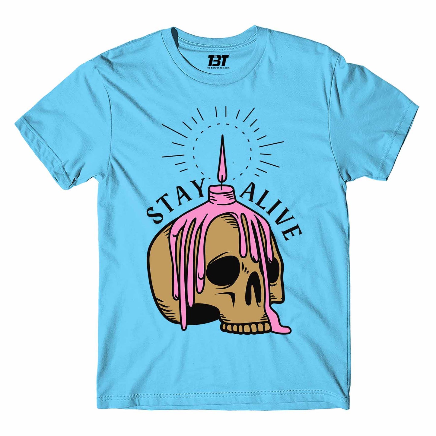 twenty one pilots alive t-shirt music band buy online india the banyan tee tbt men women girls boys unisex sky blue